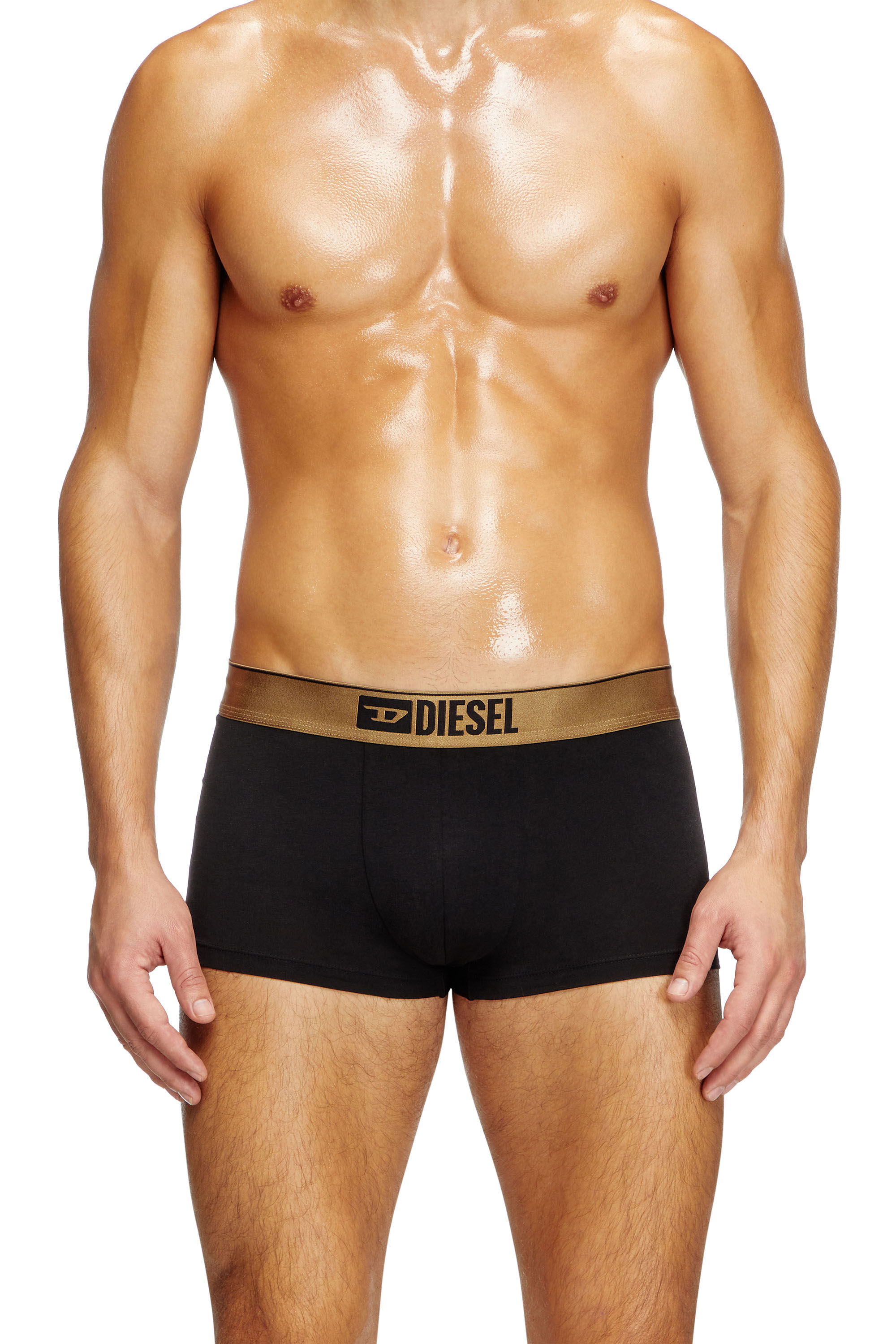 Diesel - DAMIEN-GFT-3PACK, Male's Three-pack metallic boxer in ブラック/レッド - 3