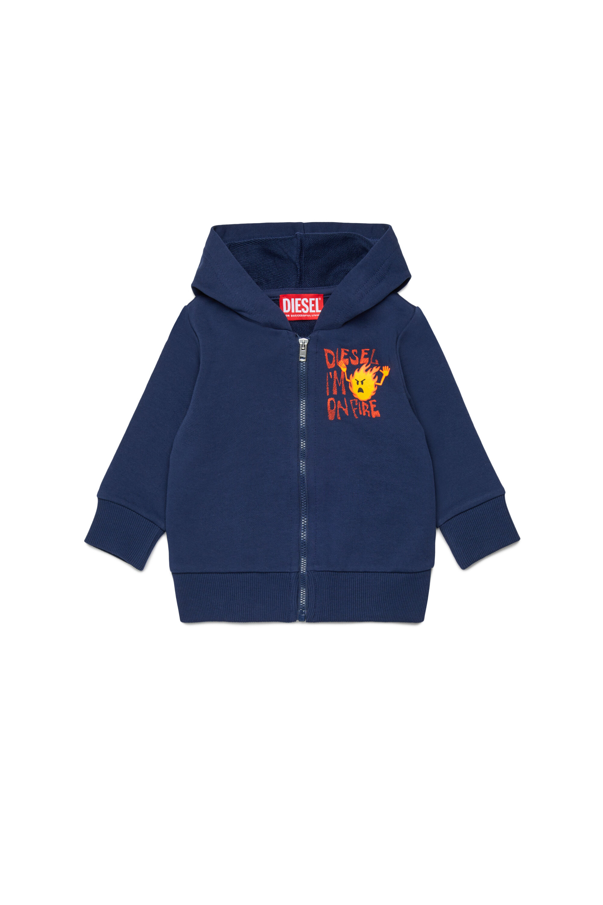 DIESEL ジップアップパーカー　ネイビー　美品 キッズ ジップアップパーカー SDROPSHOODZ（パーカー）｜DIESEL