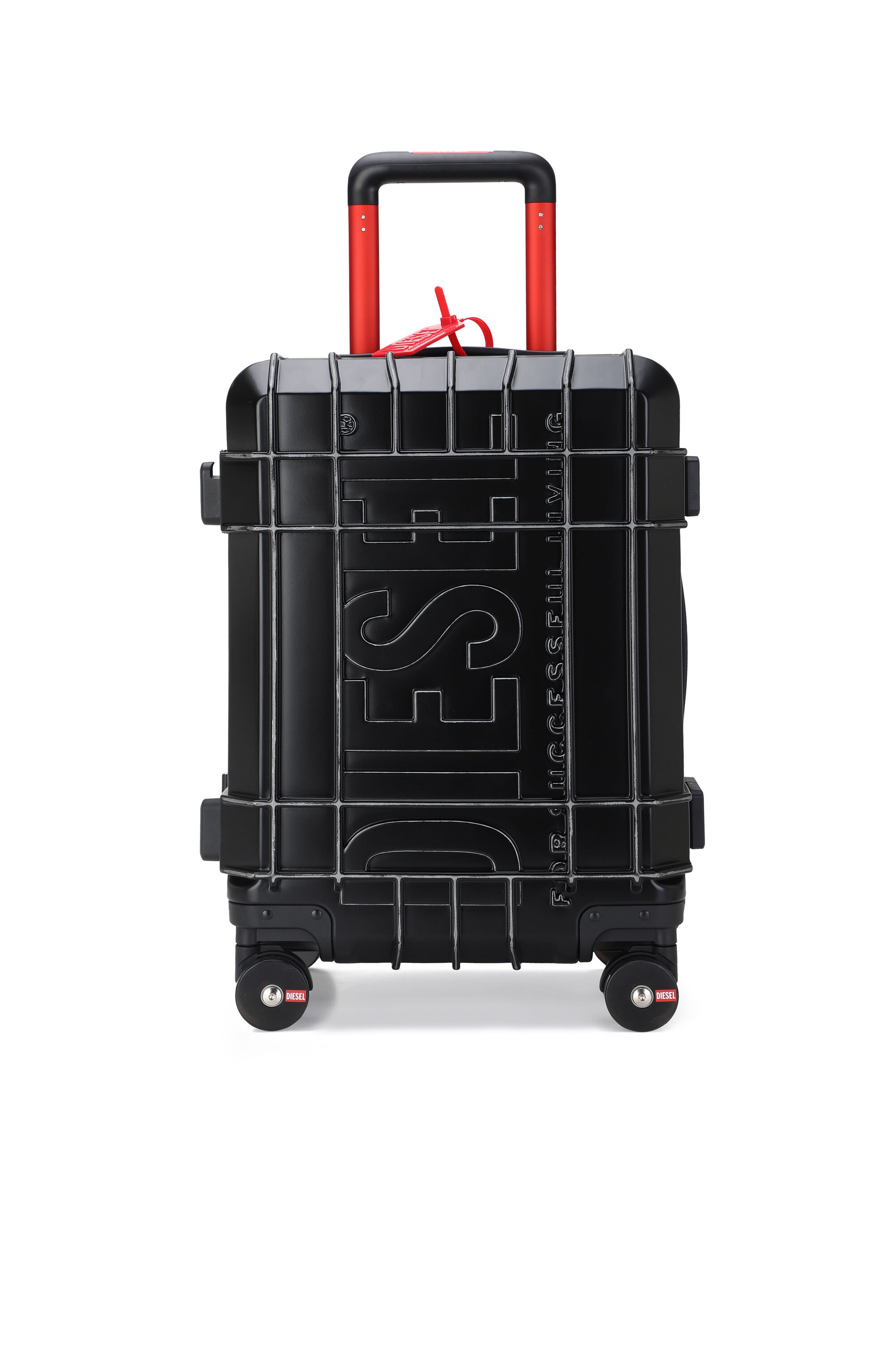 Diesel - DIESEL PC STRONG IMAGE TROLLEY- DSL003, Unisex's Rugged carry‑on suitcase 20" in ブラック - 1
