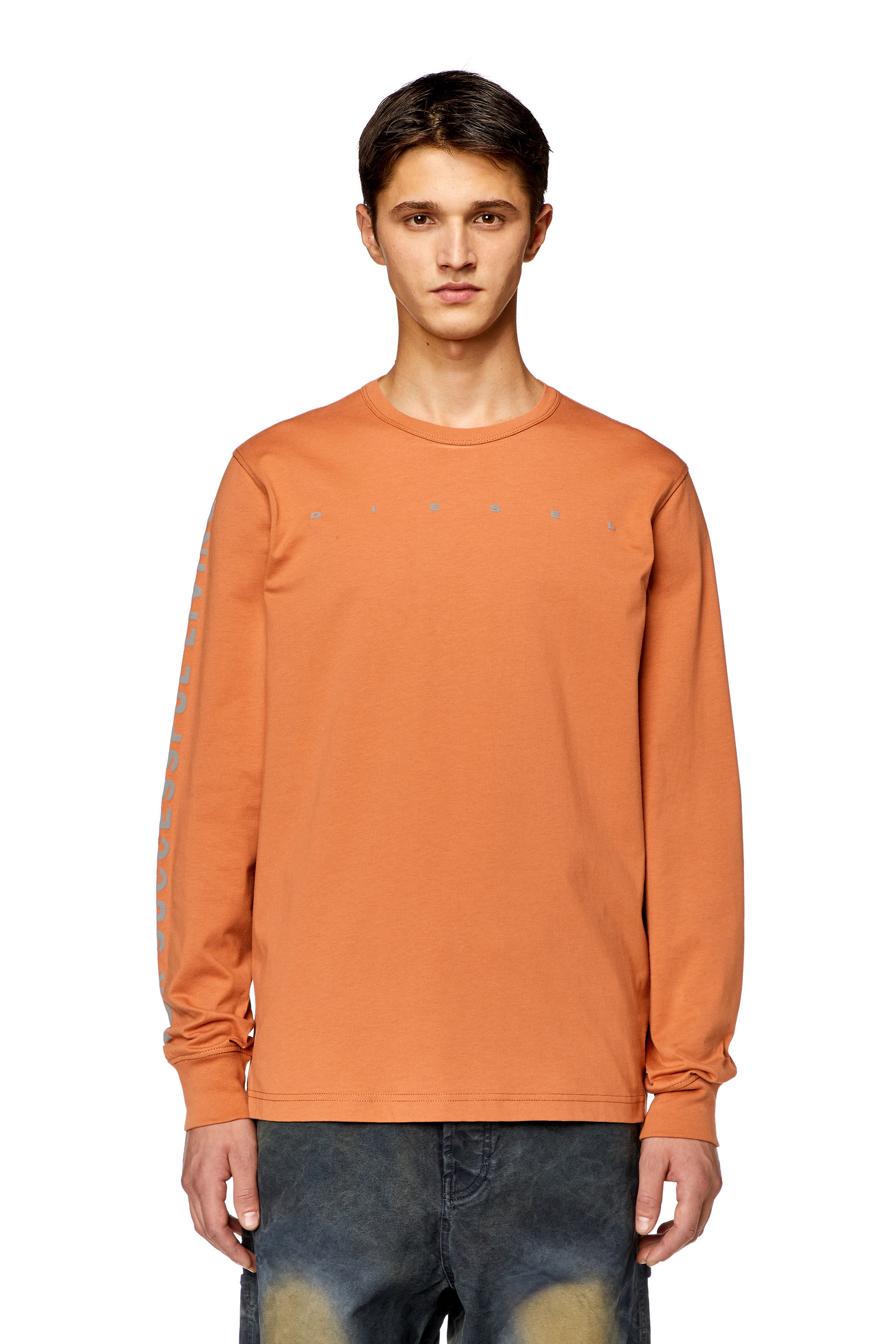 T-JUST-LS-N7 Tシャツ 長袖｜オレンジ｜メンズ｜DIESEL 