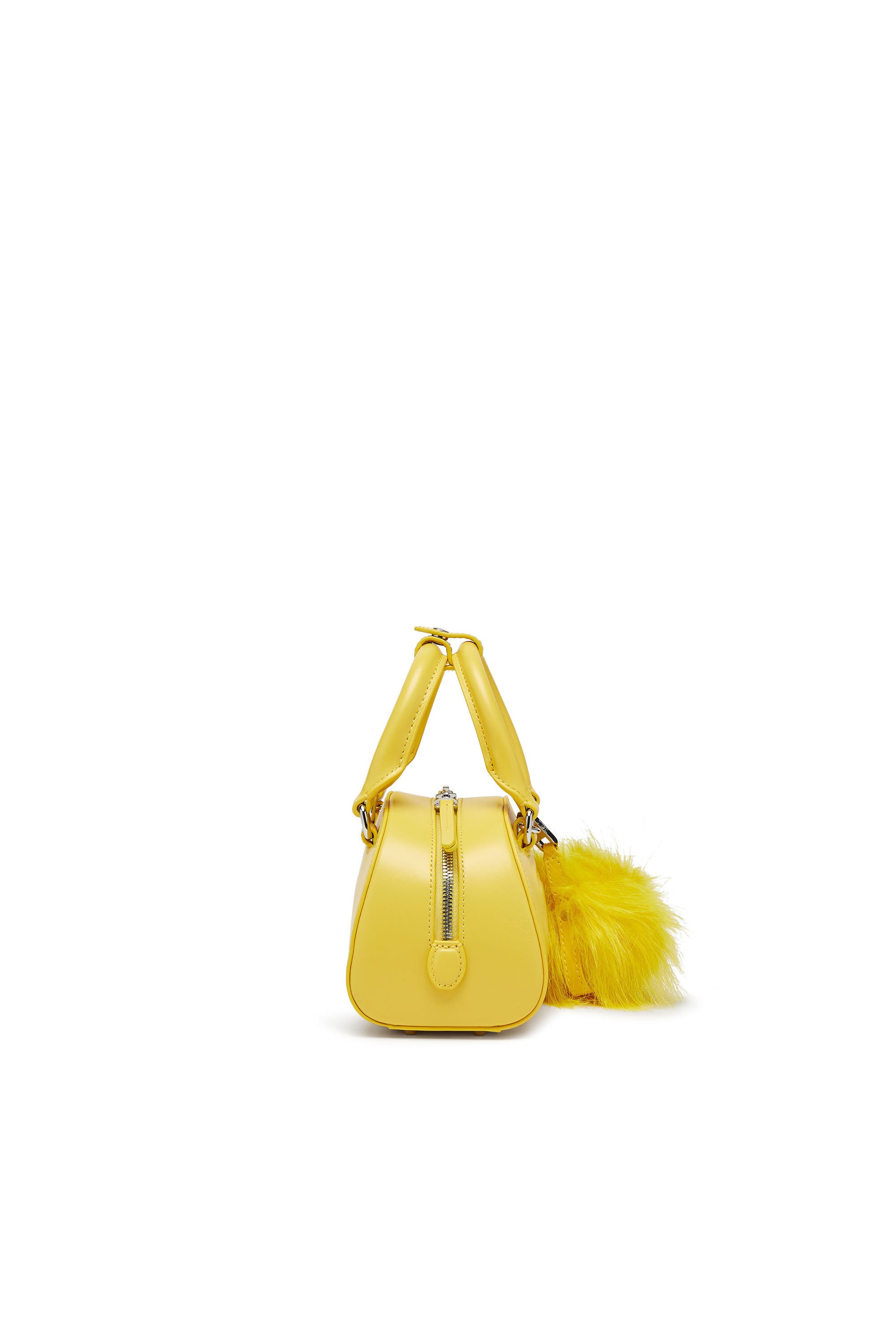 Diesel - 1DR DOME CROSSBODY, Female's 1DR Dome-Mini bowling bag in nappa leather in イエロー - 4