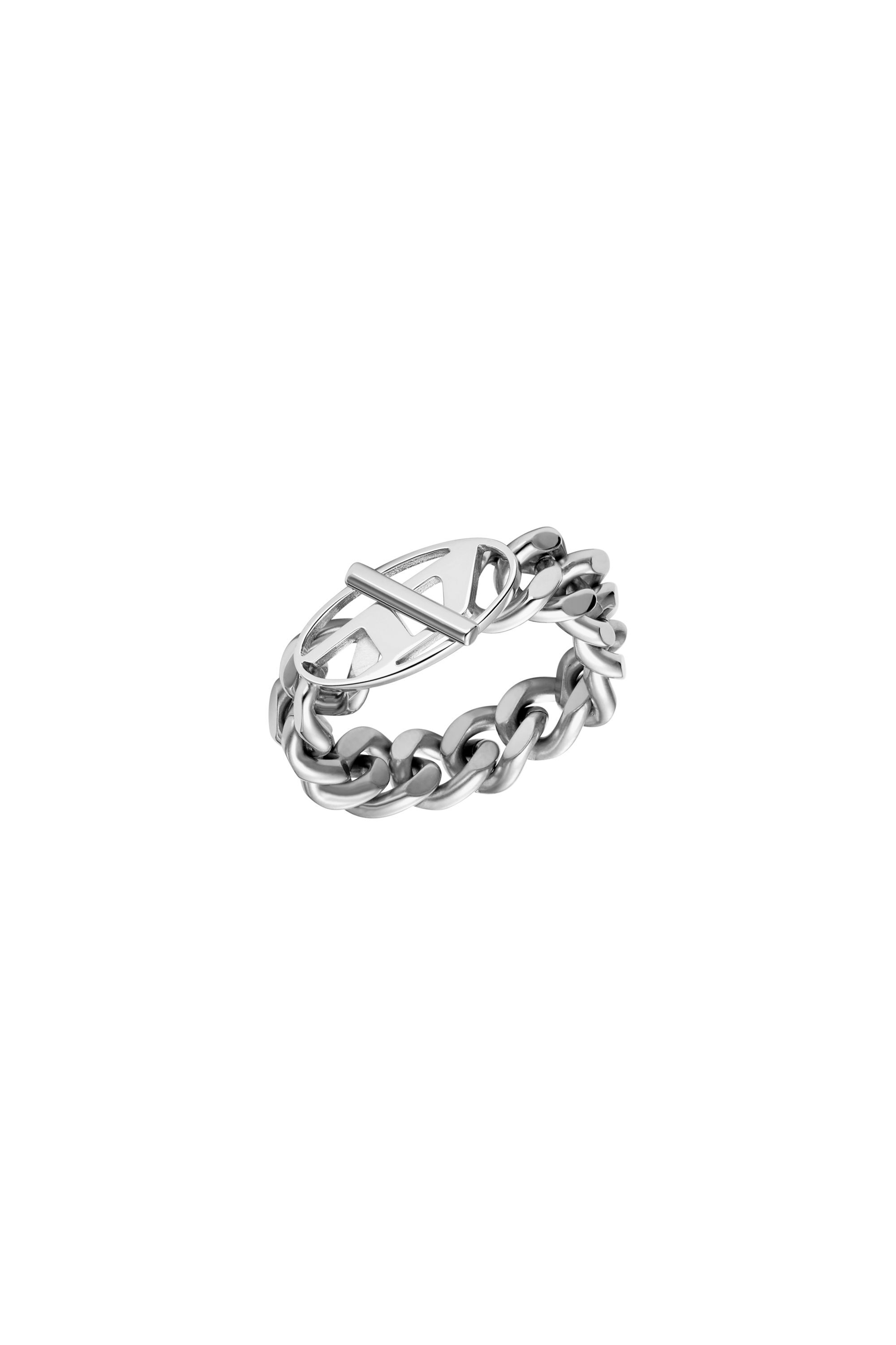 Diesel - DX1533040, Unisex's Stainless Steel Soft Chain Ring in シルバー - 1
