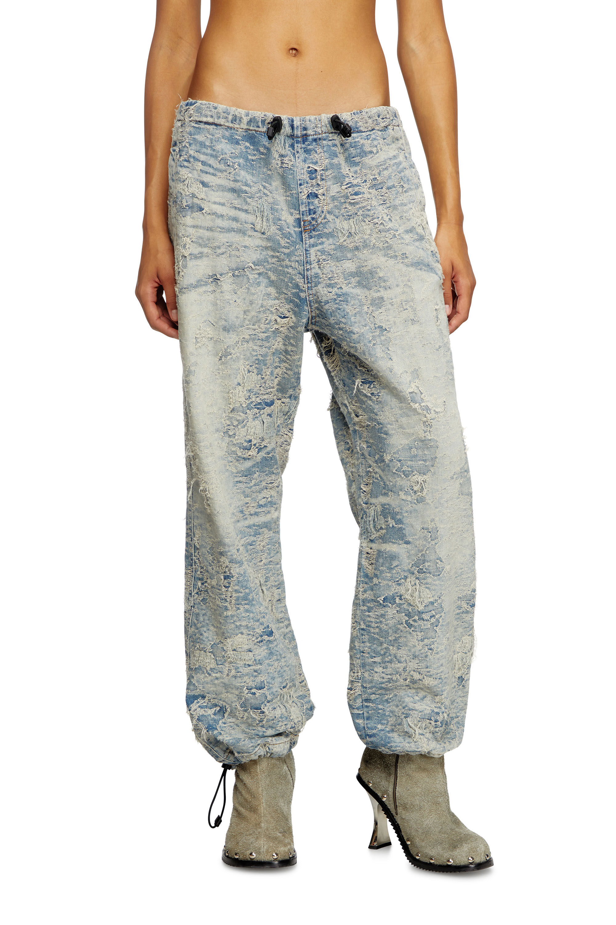 Diesel - Unisex's Relaxed Jeans D-Martial 007Z7, ライトブルー - 6