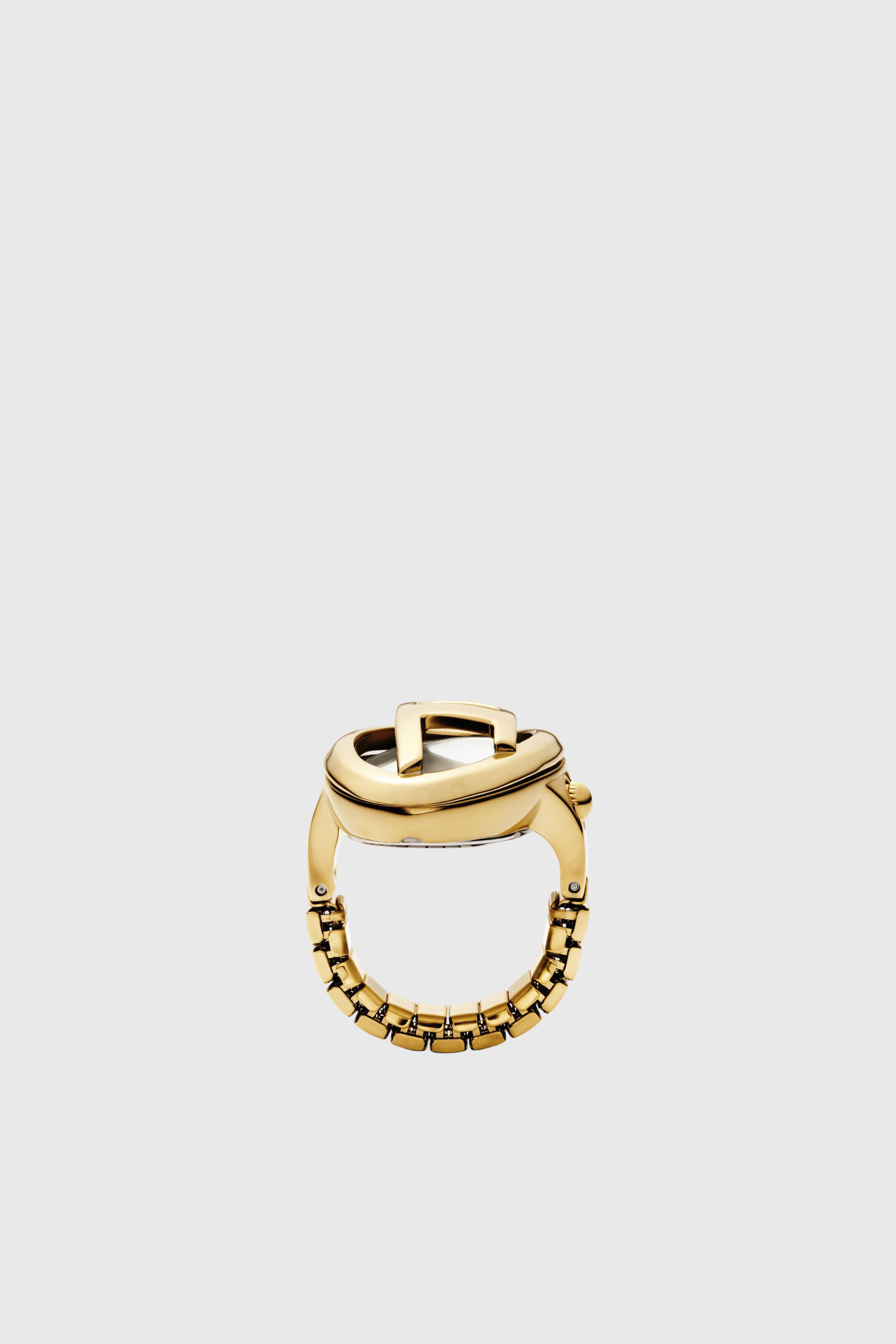 Diesel - DZ5626 WATCH, Female's D-Era gold-tone stainless steel ring watch in ゴールド - 4