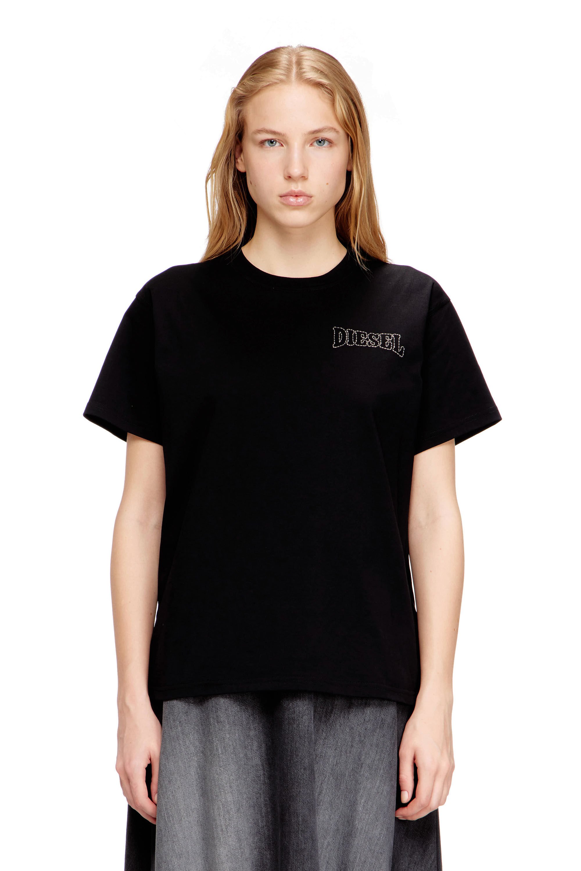 Diesel - T-NORMY-S17, Female's Tシャツ in ブラック - 3
