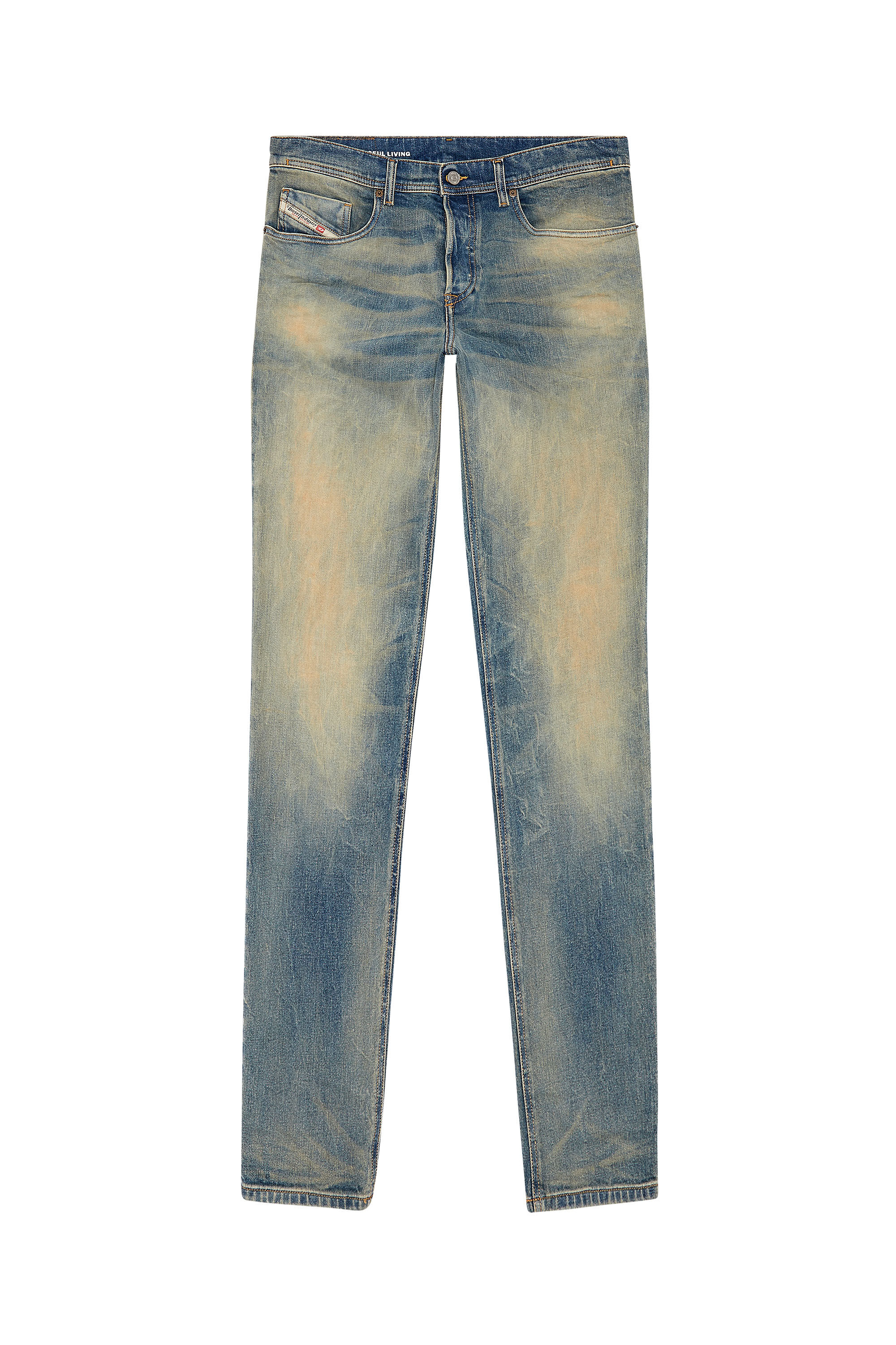Diesel - Male's Tapered Jeans 2023 D-Finitive 09H78, ミディアムブルー - 2