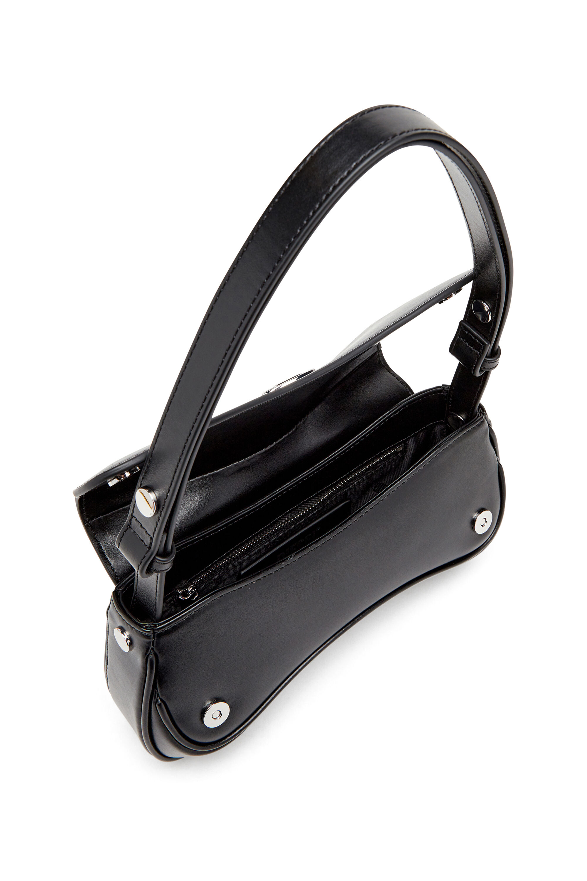 Diesel - PLAY CLUTCH, Female's Play-Semi gloss leather shoulder bag in ブラック - 5