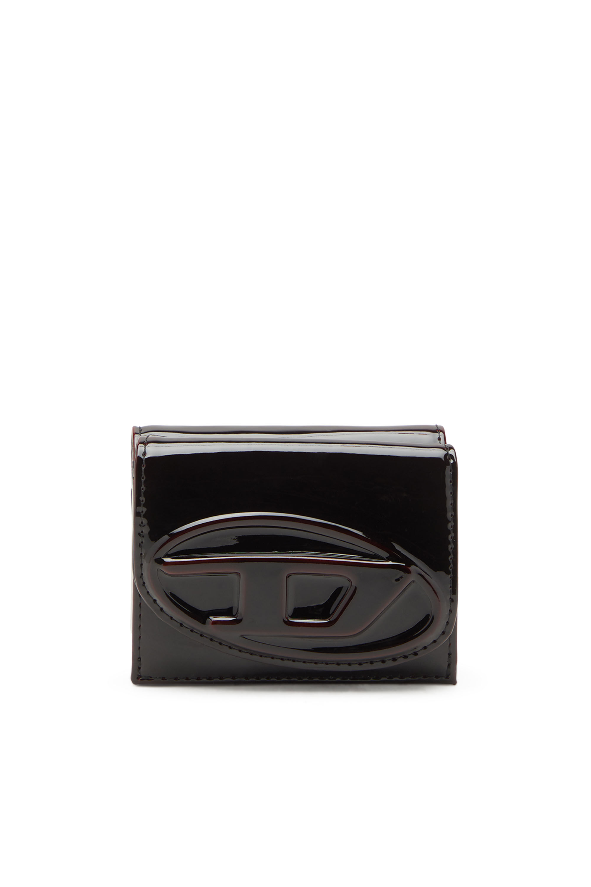 Diesel - 1DR  TRI FOLD COIN XS II, Female's Tri-fold wallet in liquid PU in バーガンディー - 1