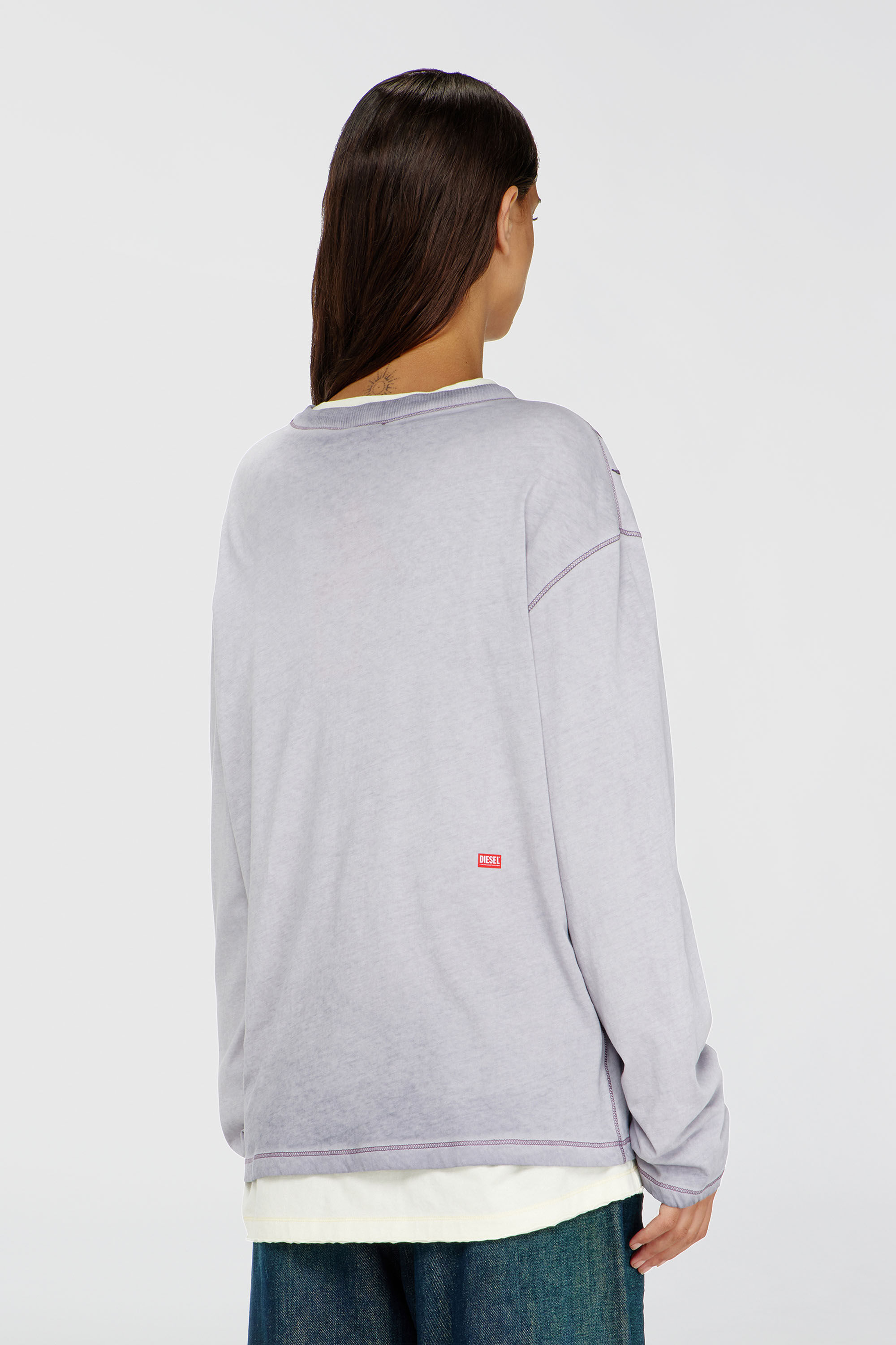 Diesel - T-HILARY-LS-AA2, Female's 長袖Tシャツ in ライラック - 4