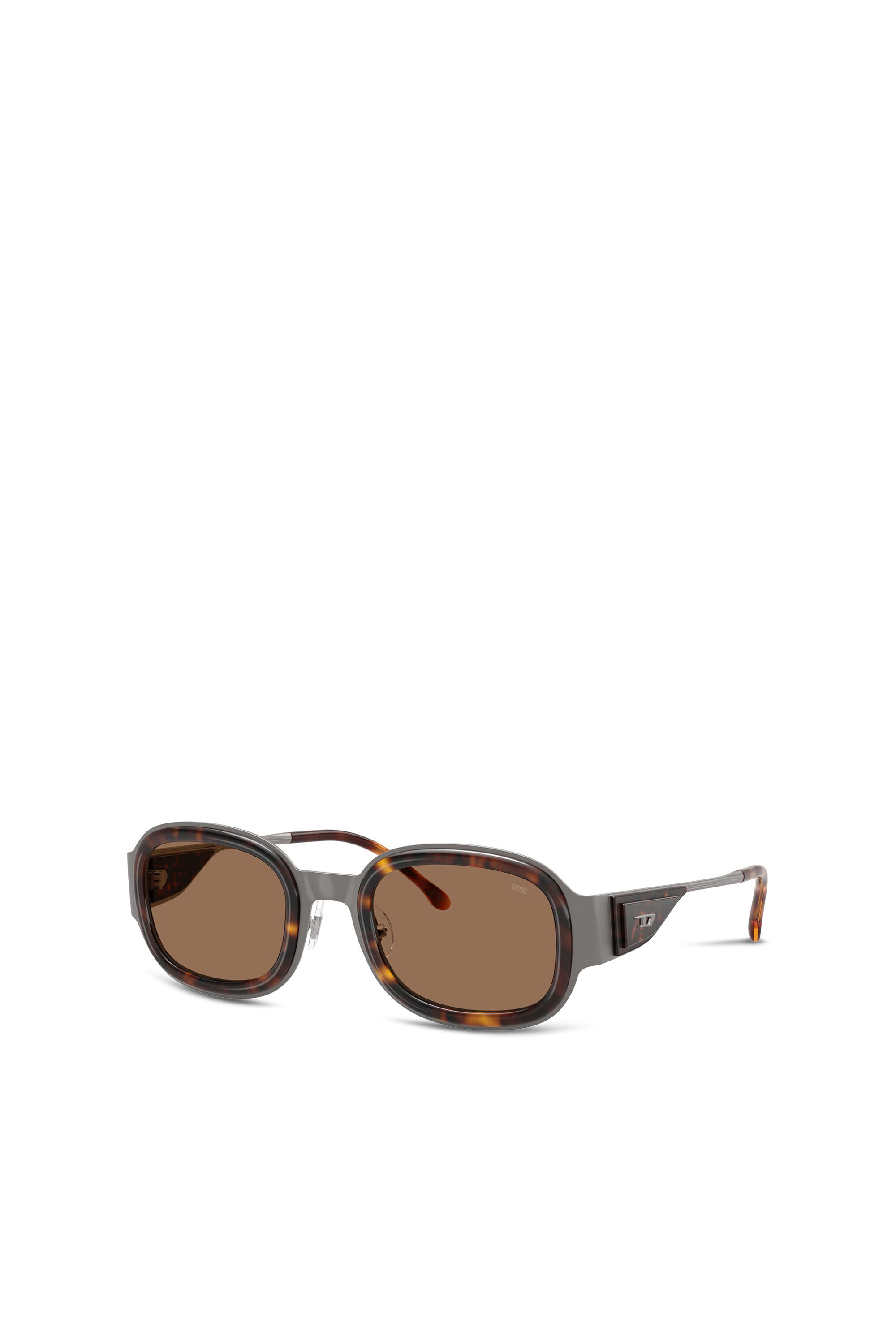Diesel - 0DL1020, Unisex's スクエア サングラス in ブラウン - 2