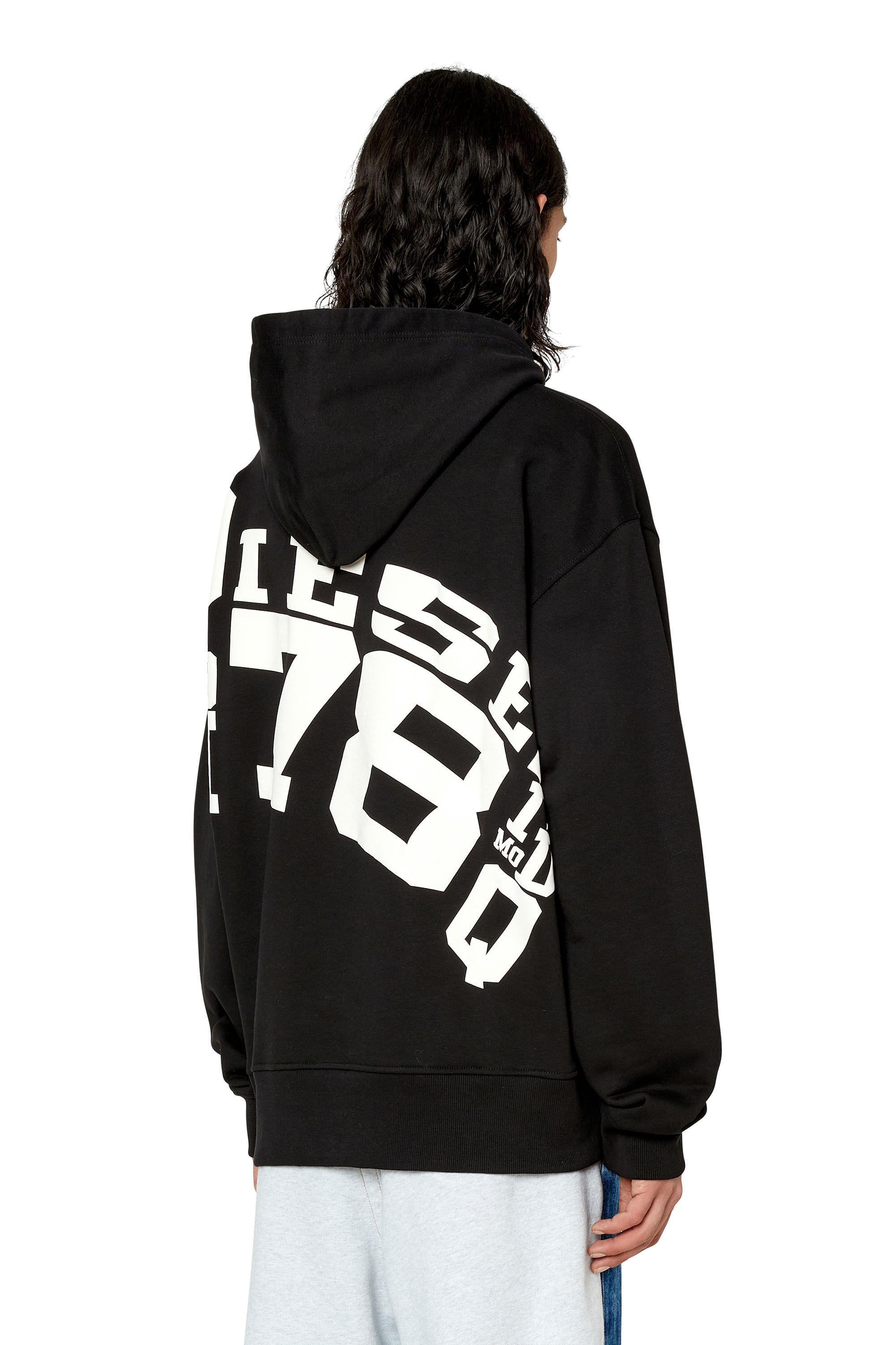 新品 DIESEL S-MACS-HOOD-G6 スウェット パーカー L