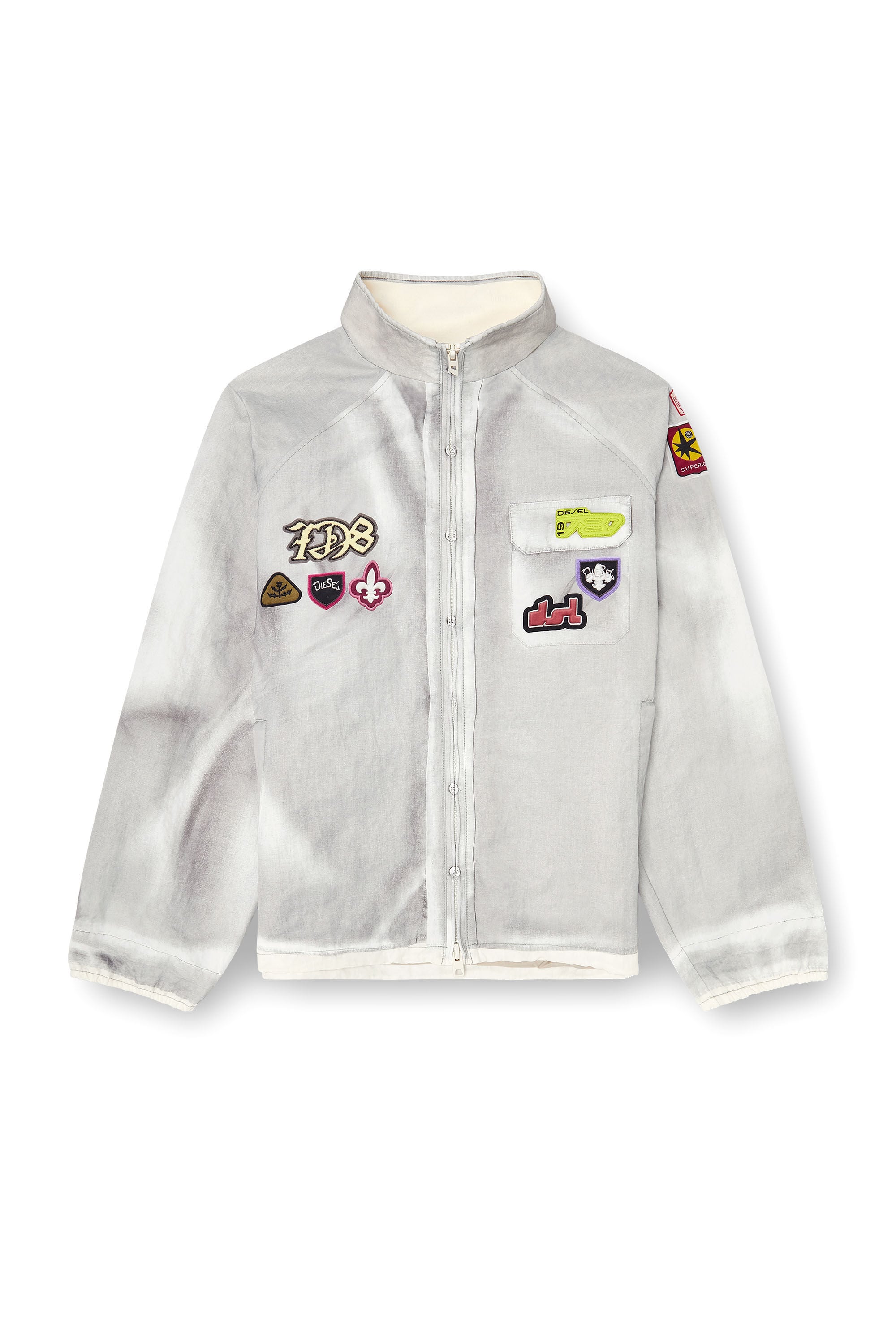 Diesel - J-PATCH, Male's ジャケット in ライトグレー - 2