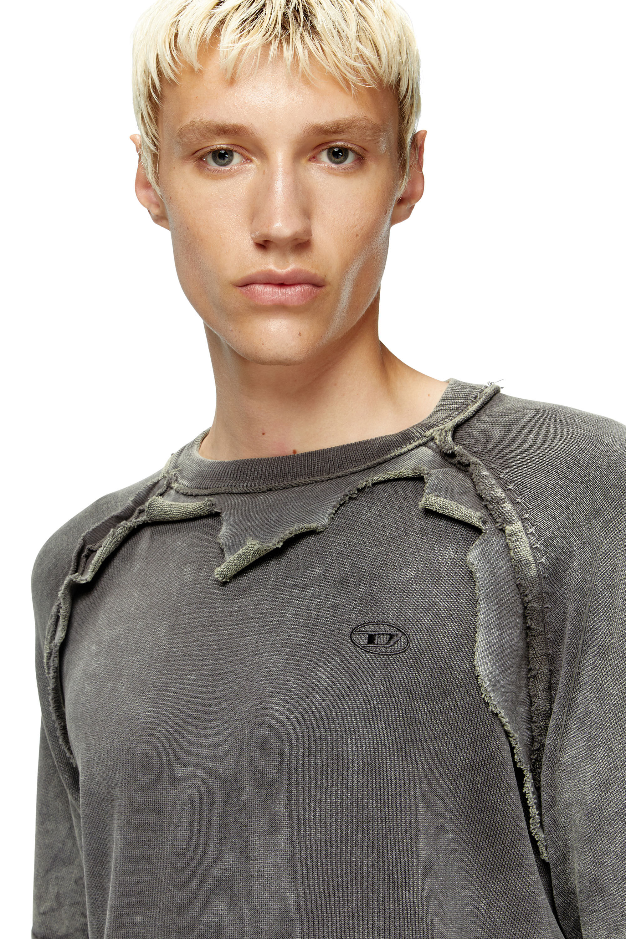 Diesel - K-PETRO, Male's プルオーバートップ in ダークグレー - 4