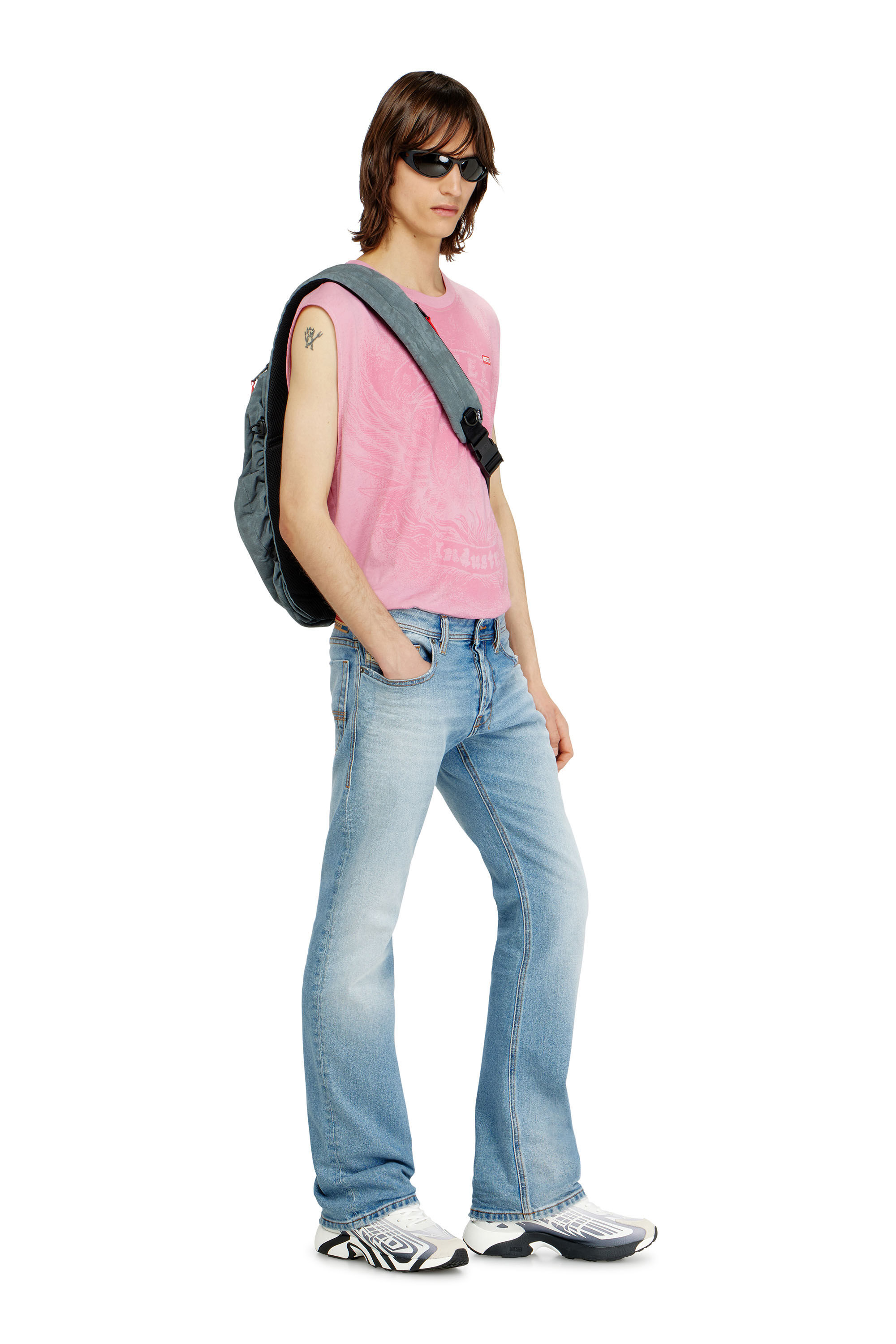 Diesel - ZIP-D SLING BAG X, Unisex's スリングバッグ in グレー - 1