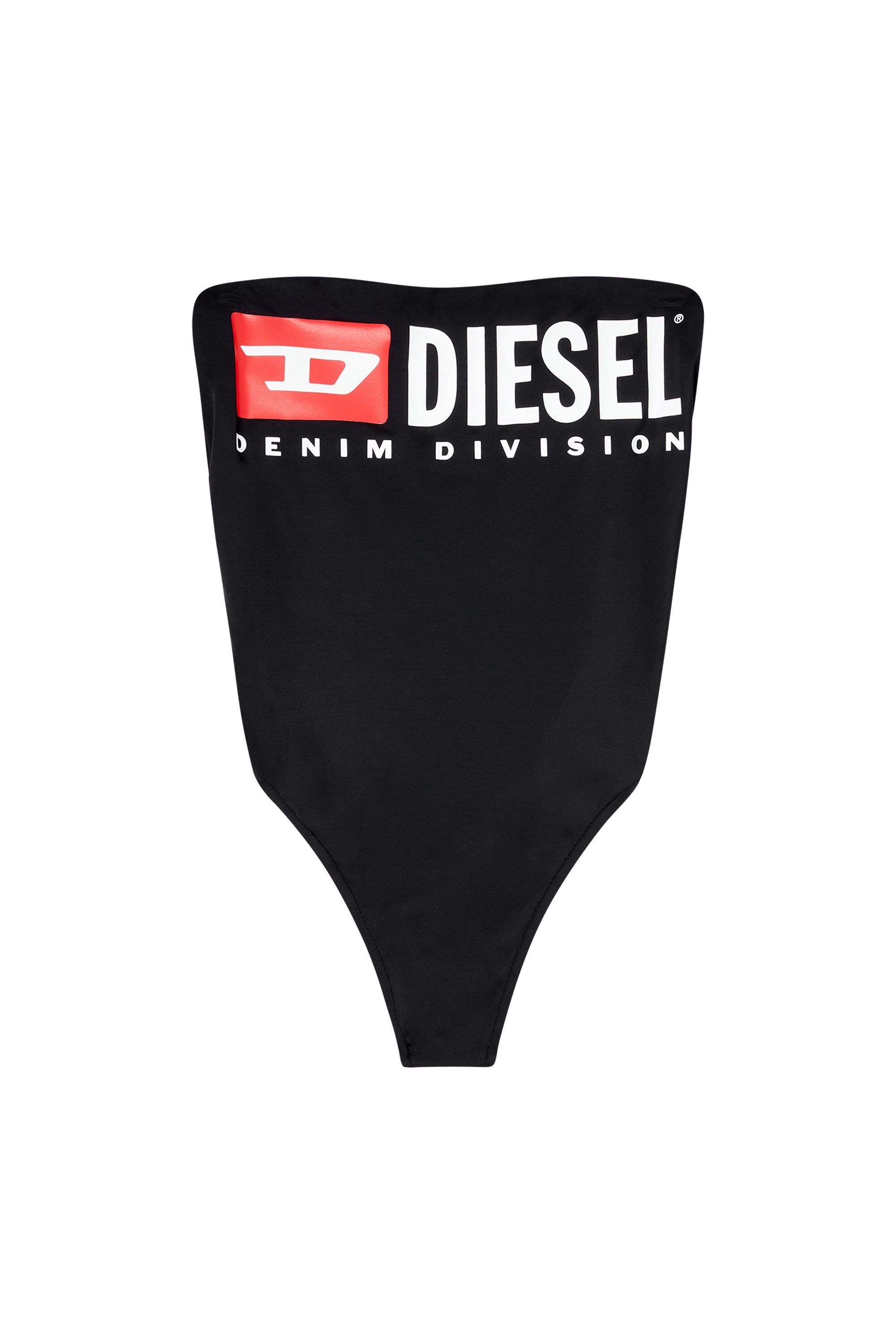 Diesel - CECILIA-D-CORE, Female's Strapless swimsuit with Diesel Denim Division logo in ブラック - 6