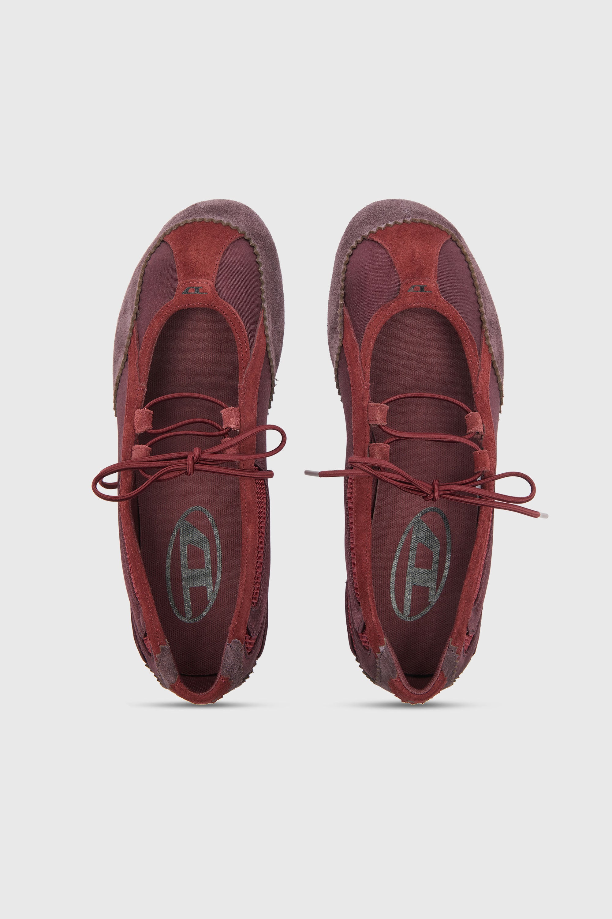 Diesel - D-MILE BALLERINA LACE UP II W, Female's バレエスニーカー in バーガンディー - 5