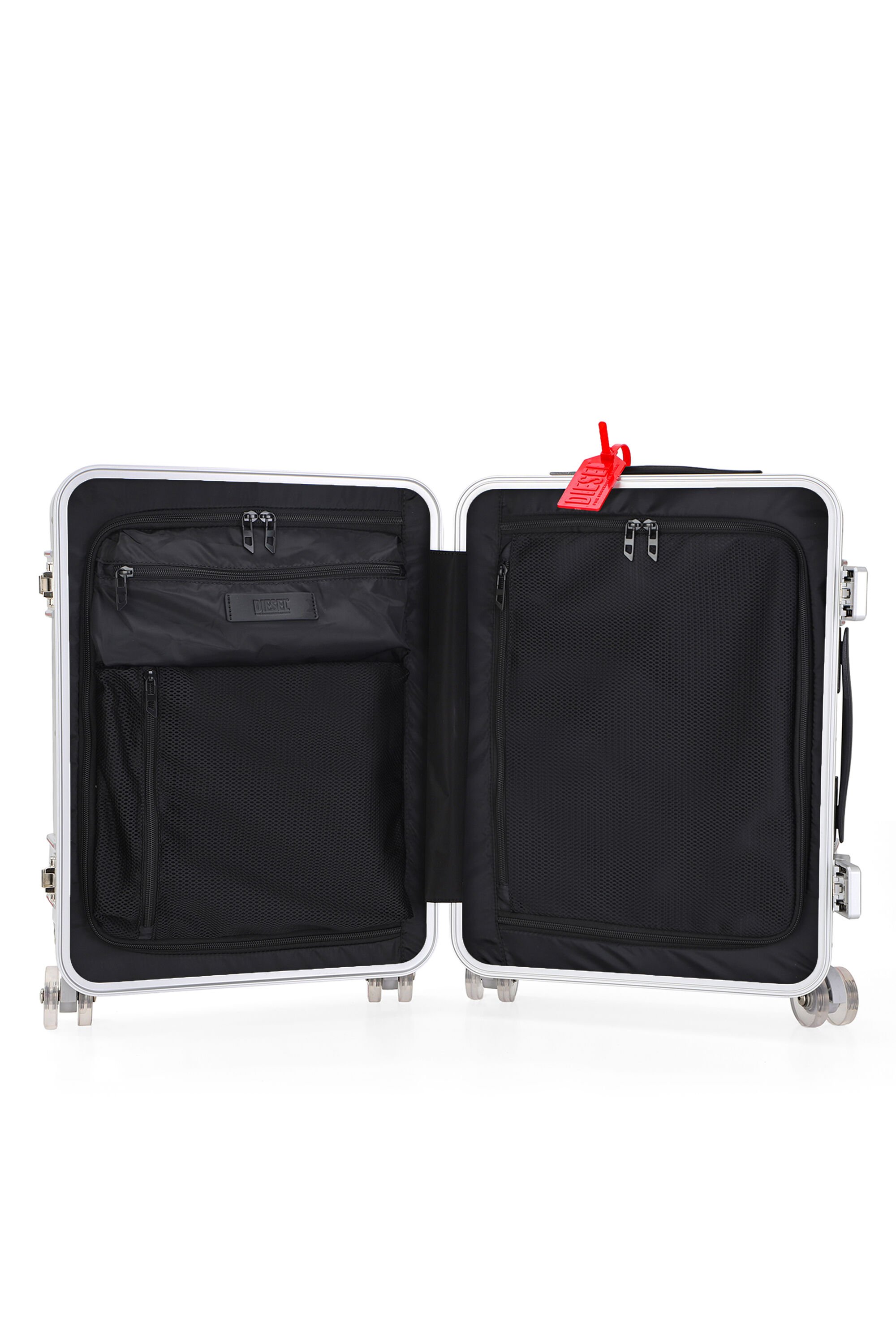 Diesel - DIESEL PC STRONG IMAGE TROLLEY- DSL003, Unisex's Rugged carry‑on suitcase 20" in シルバー - 4