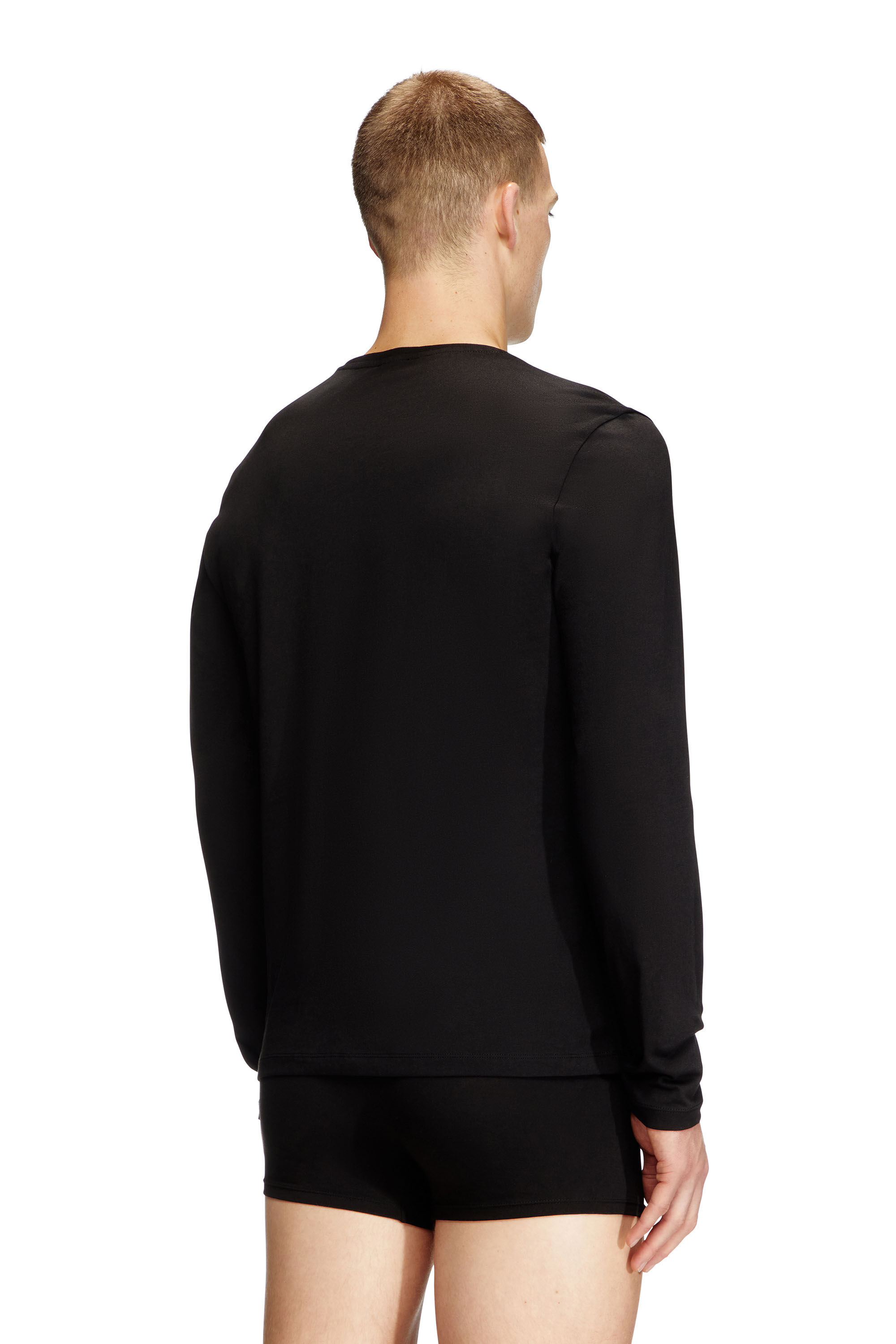 Diesel - KIRK-D-BOX, Male's Long-sleeve cotton T-shirt in ブラック - 4