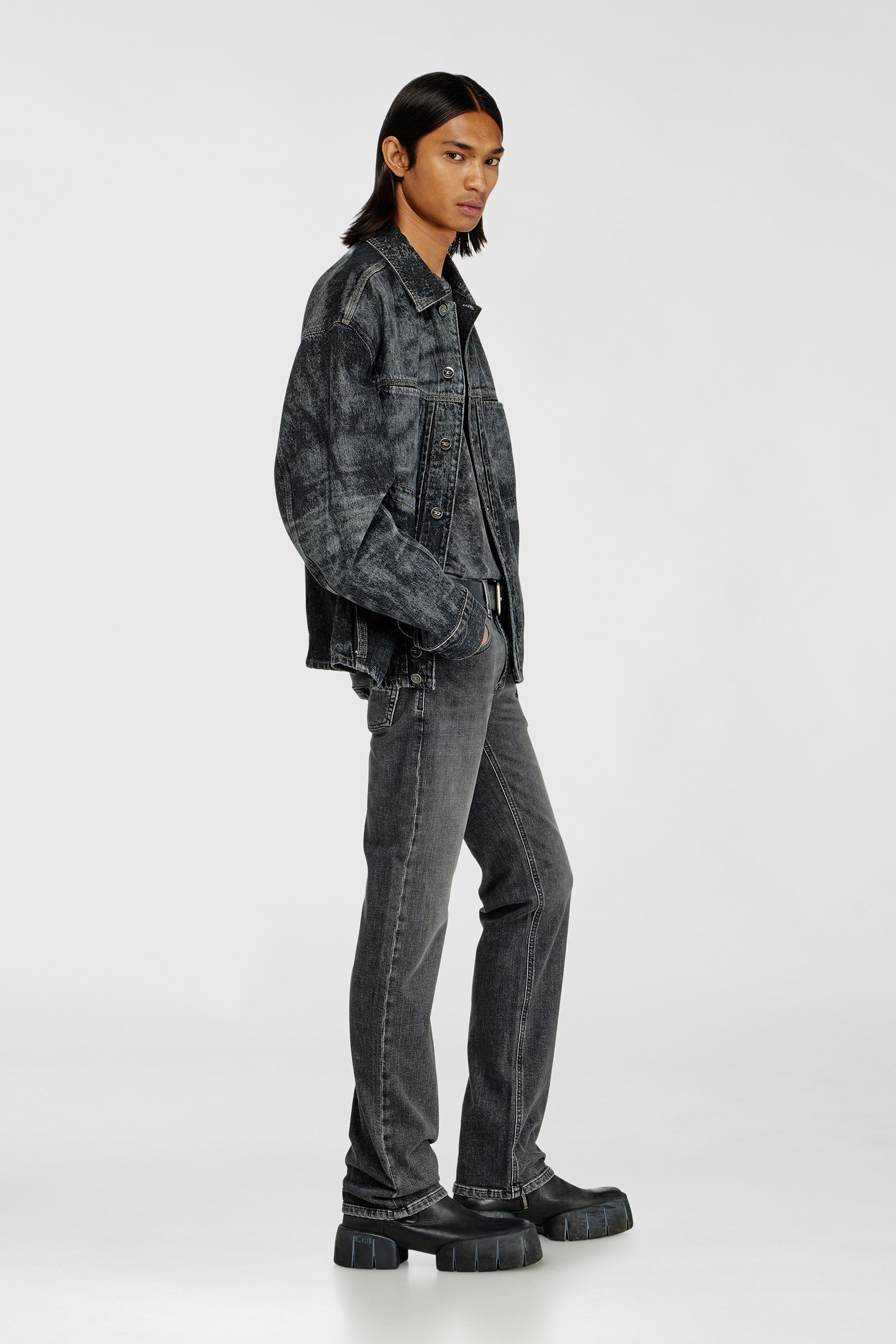 Diesel - Male's Regular Jeans 1985 Larkee 0HDBD, ブラック/ダークグレー - 3