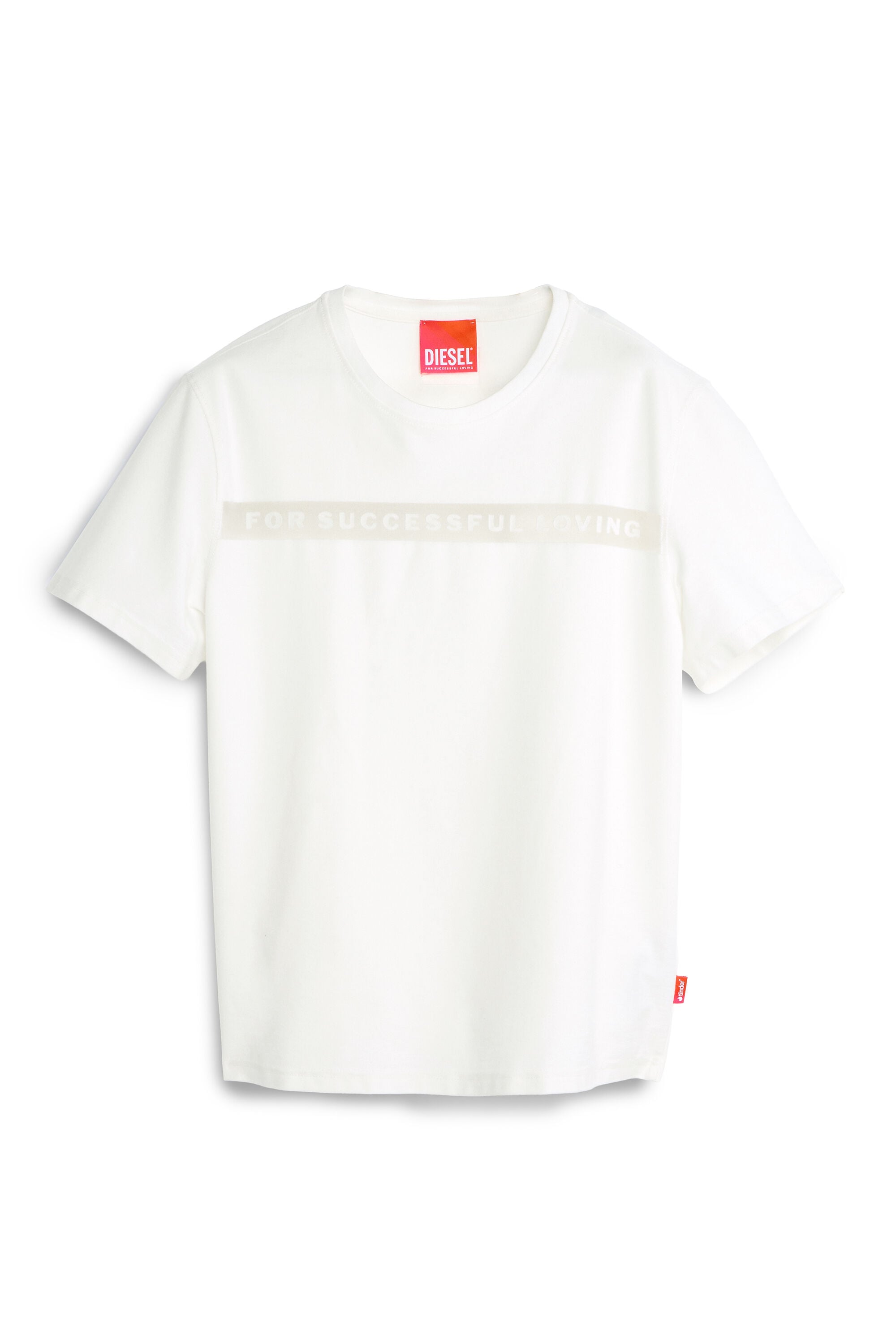 Diesel - PR-T-NOTS-CHI-R, Unisex's T-shirt with For Successful Loving logo in ホワイト - 2