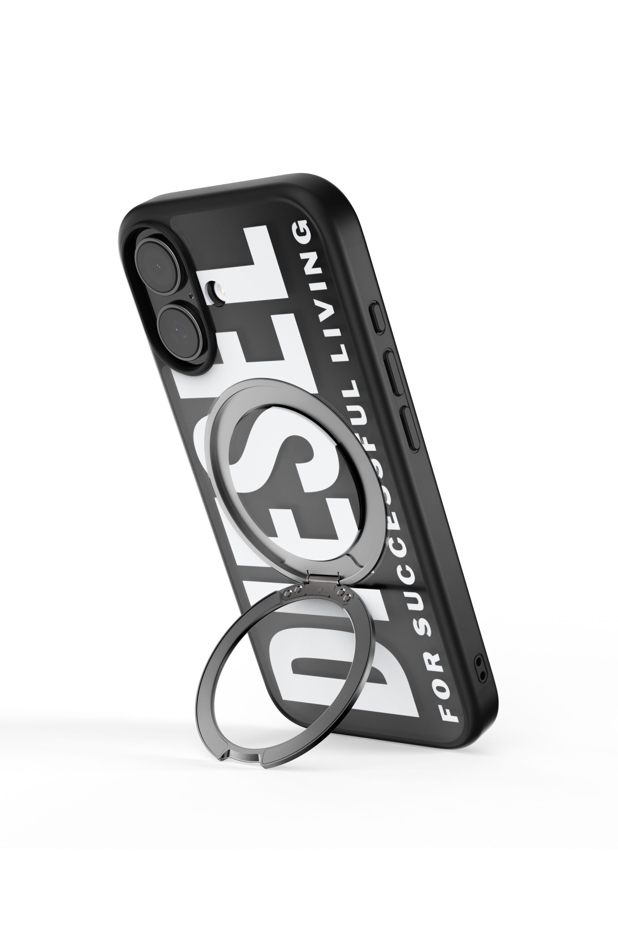 Diesel - 60403 RING STAND CASE, Unisex's IPHONE 17 in ブラック - 5