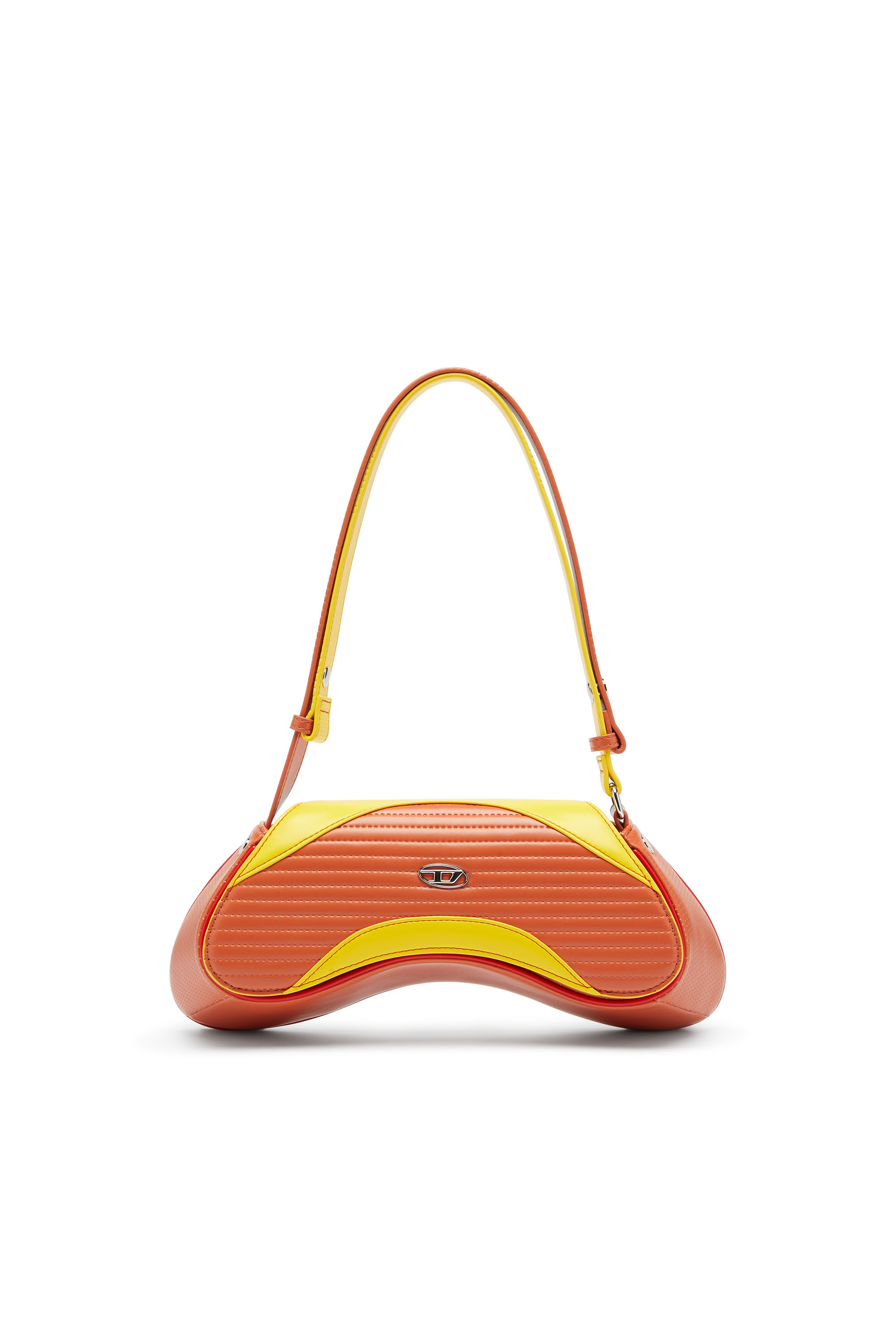 Diesel - PLAY CROSSBODY, Female's クロスボディバッグ in オレンジ/イエロー - 1