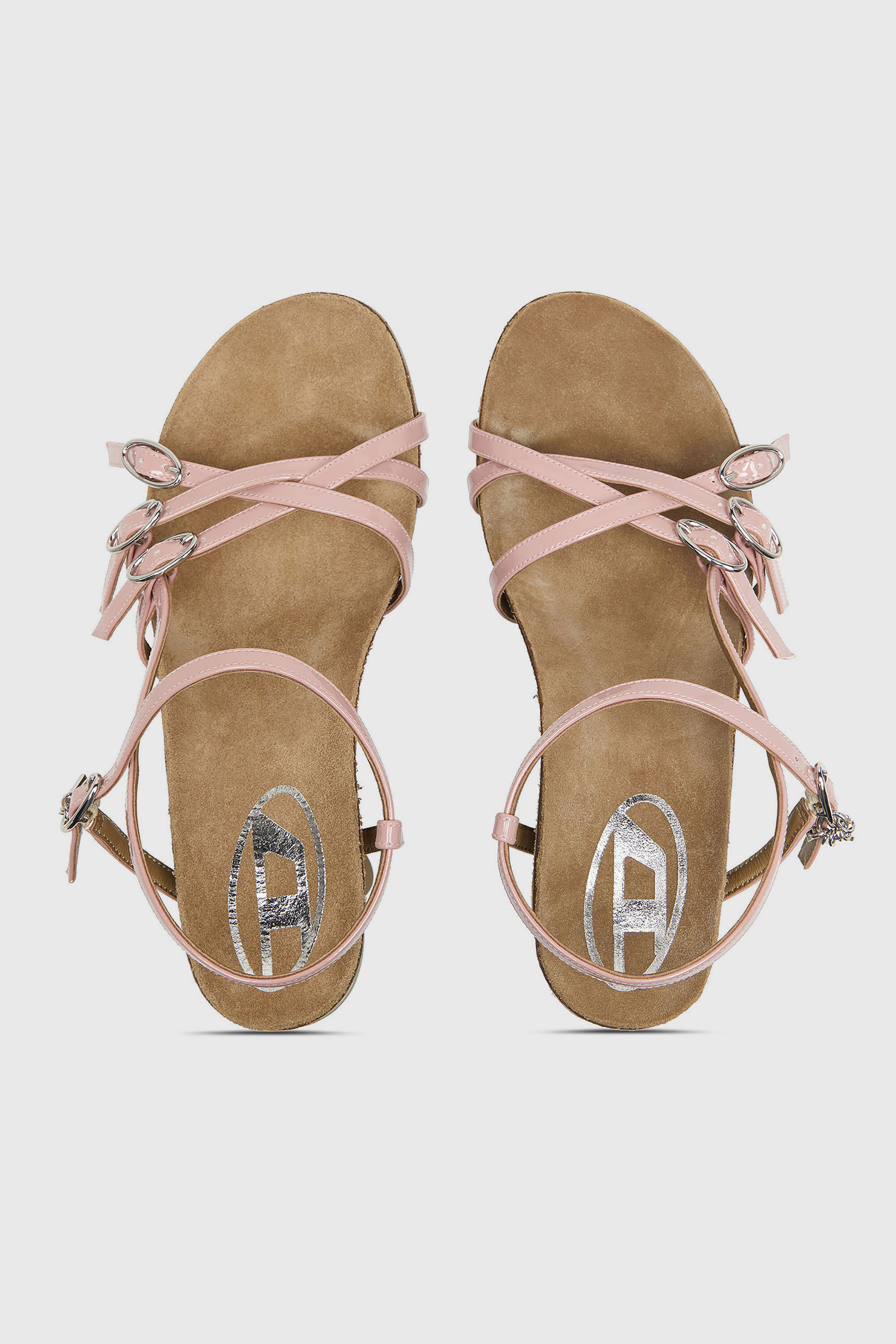 Diesel - D-WOODSTOCK 105 SANDAL, Female's サンダル in ピンク/ホワイト - 5