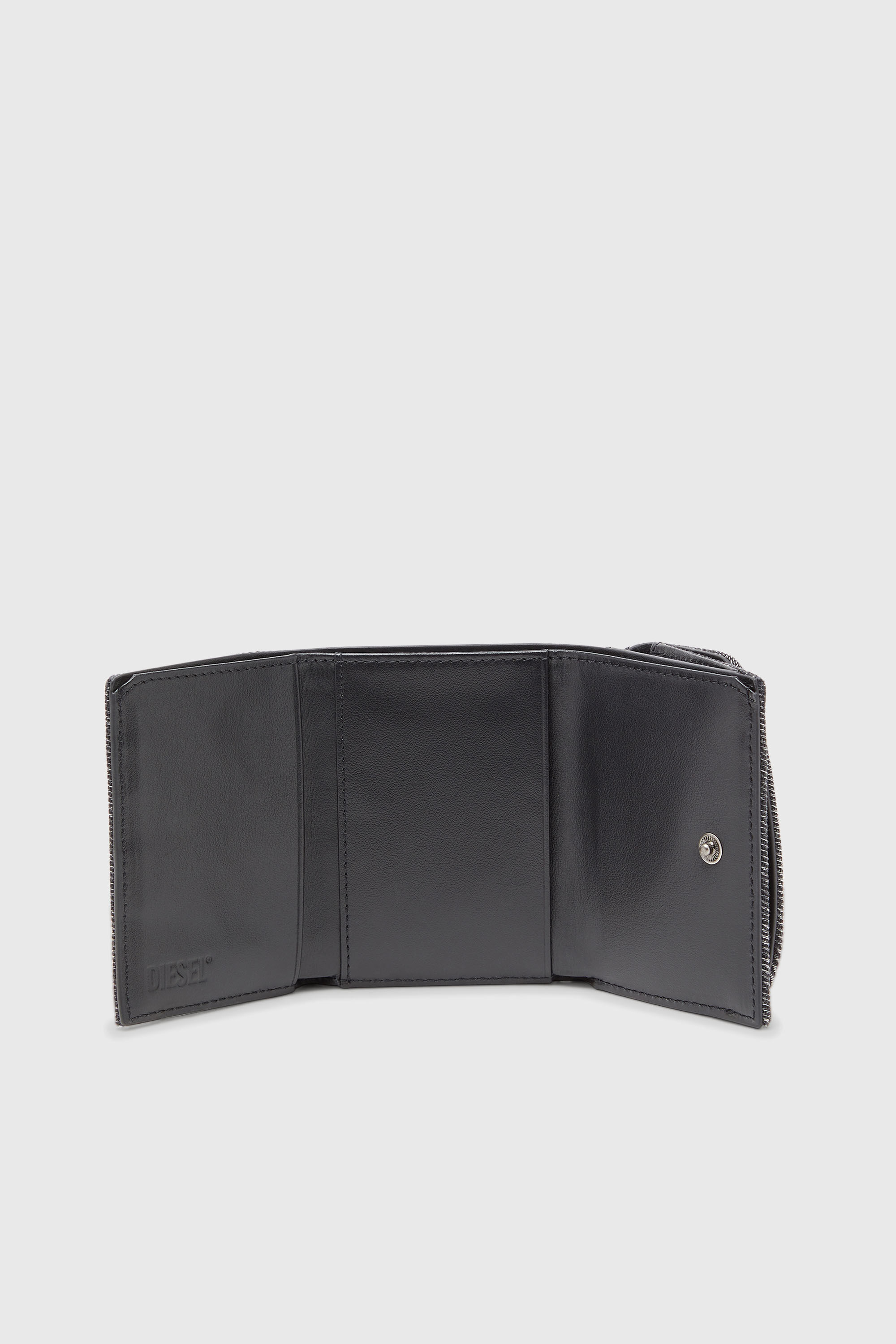 Diesel - 1DR TRI FOLD COIN XS II, Male's 三つ折りウォレット in ダークグレー - 3