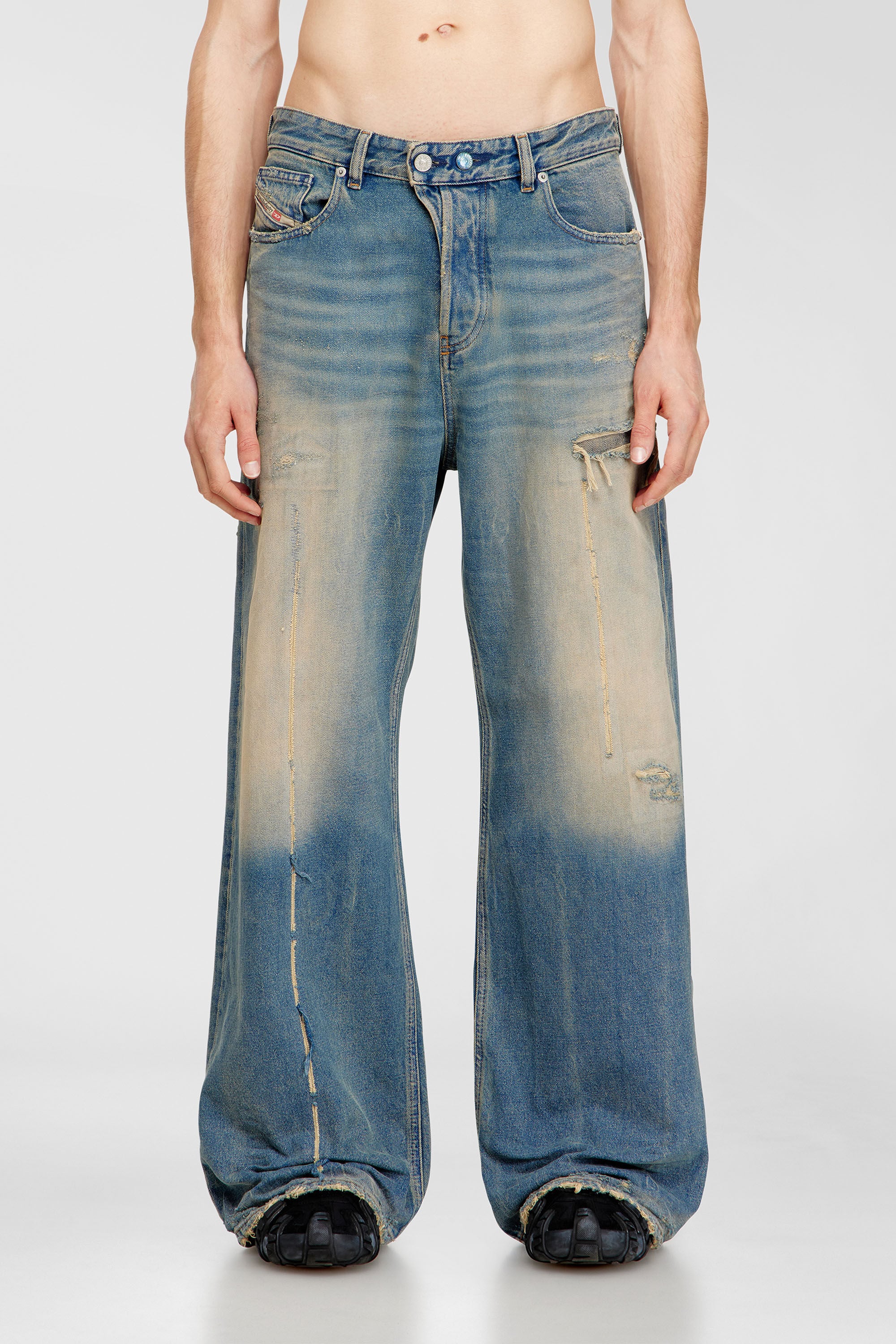 Diesel - Female's Relaxed Jeans 1996 D-Sire 09N29, ミディアムブルー - 4