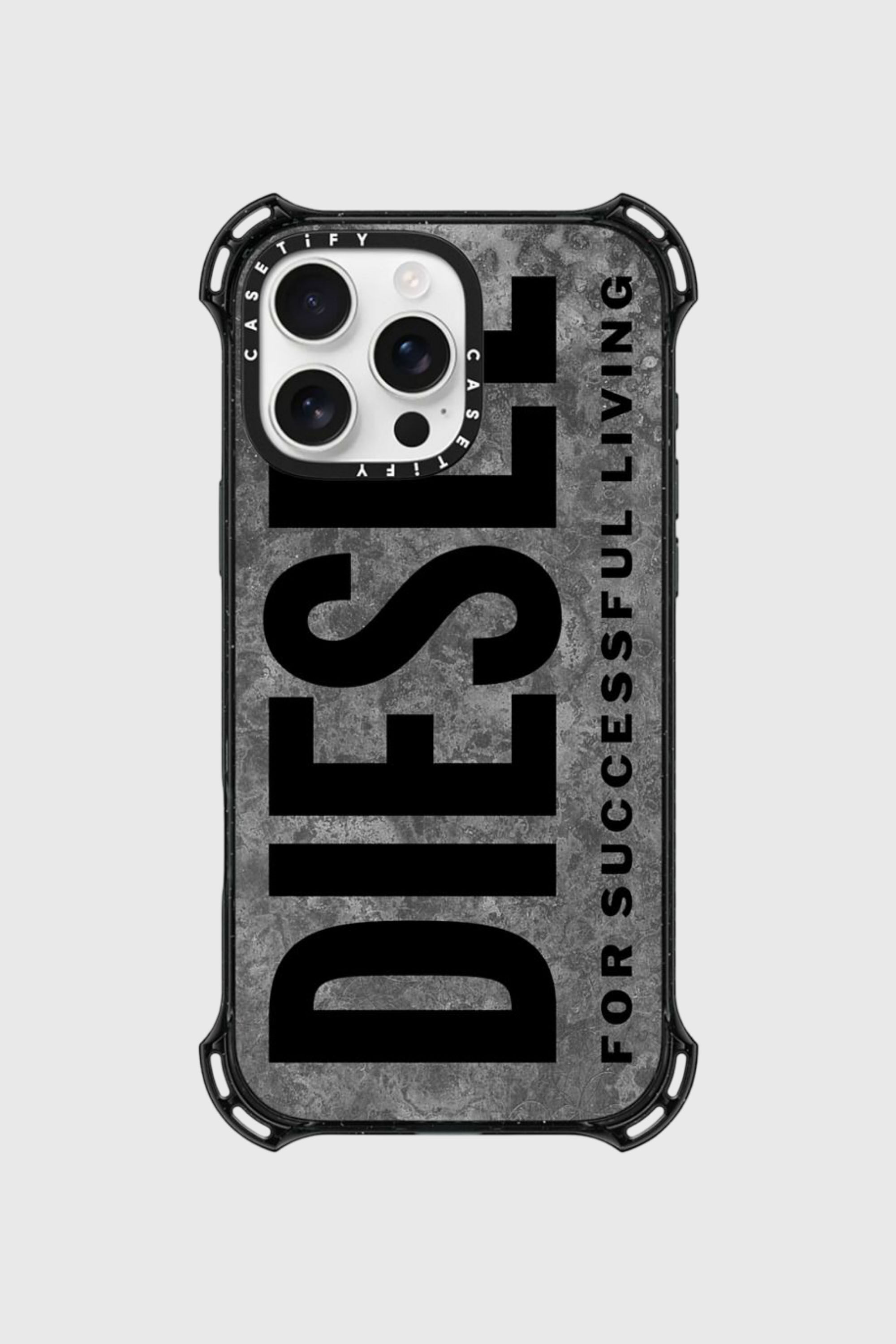 Diesel - 60303 CASETIFY MOULDED CASE, Unisex's IPHONE 16 PRO MAX in グレー/ブラック - 1