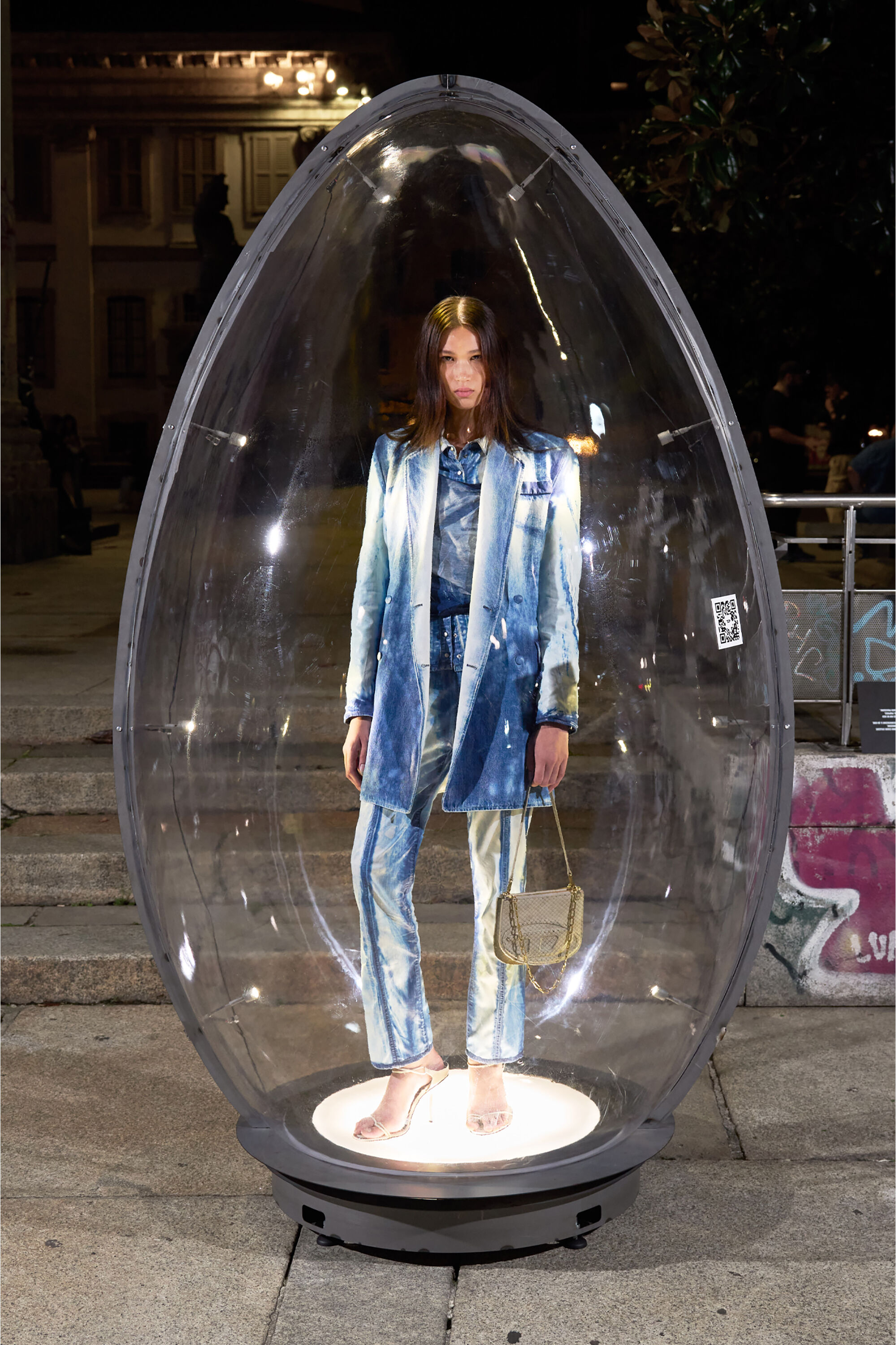 Diesel - Female's Slim Jeans D-LYSAR 068XC, ミディアムブルー - 6