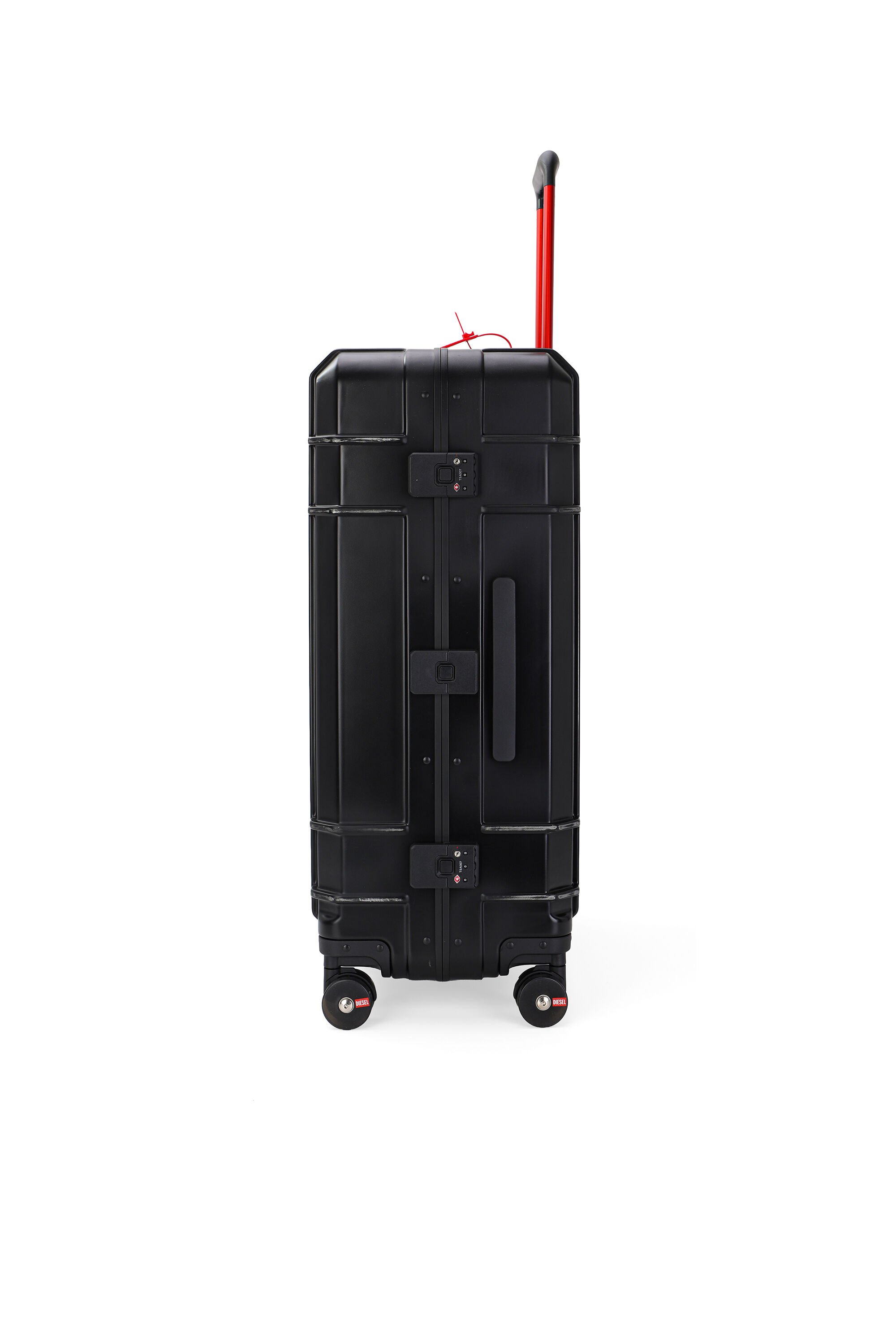 Diesel - DIESEL PC STRONG IMAGE TROLLEY- DSL003, Unisex's Rugged carry‑on suitcase 28" in ブラック - 3