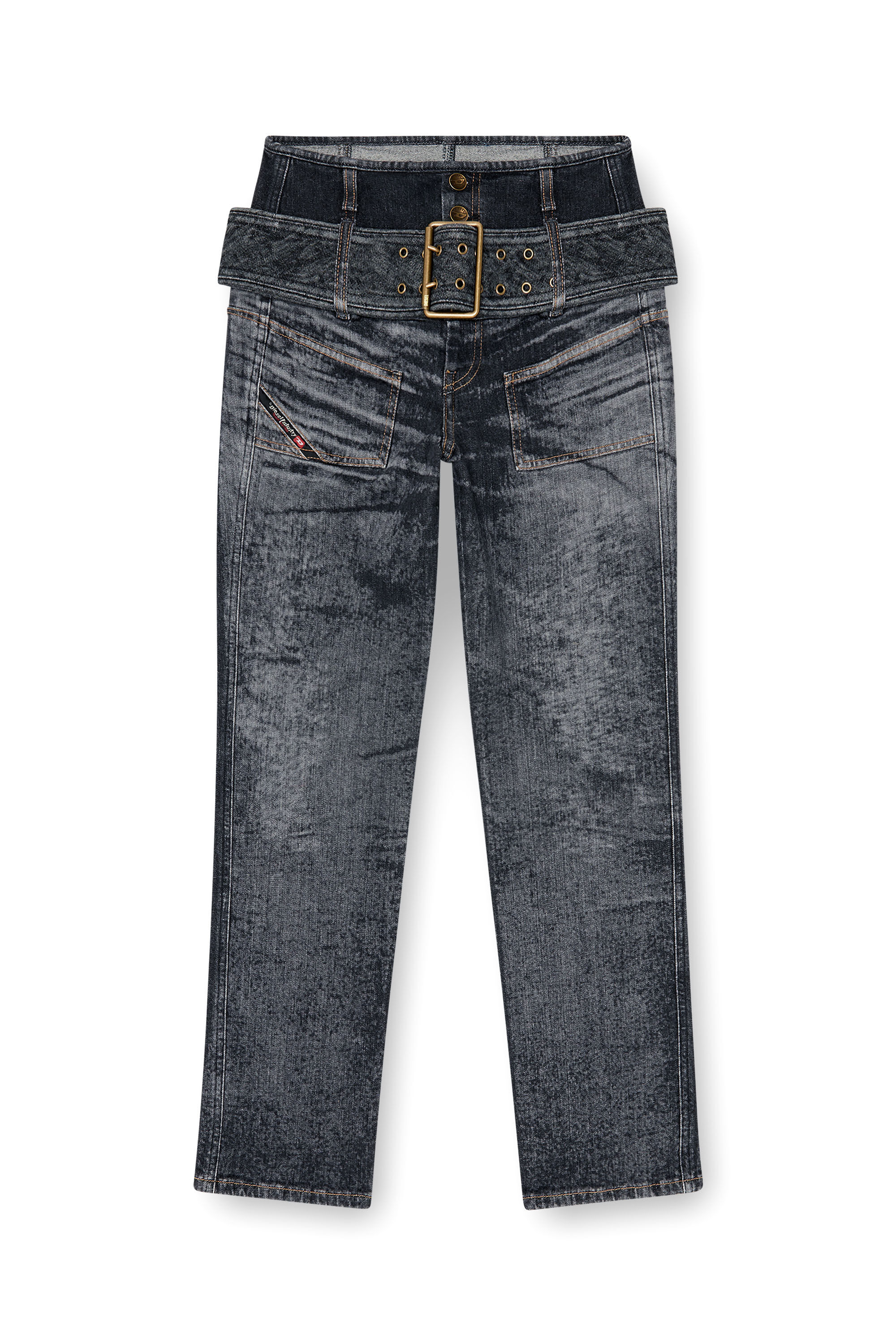 Diesel - Female's Slim Jeans D-Gorina 09Q30, ブラック/ダークグレー - 6
