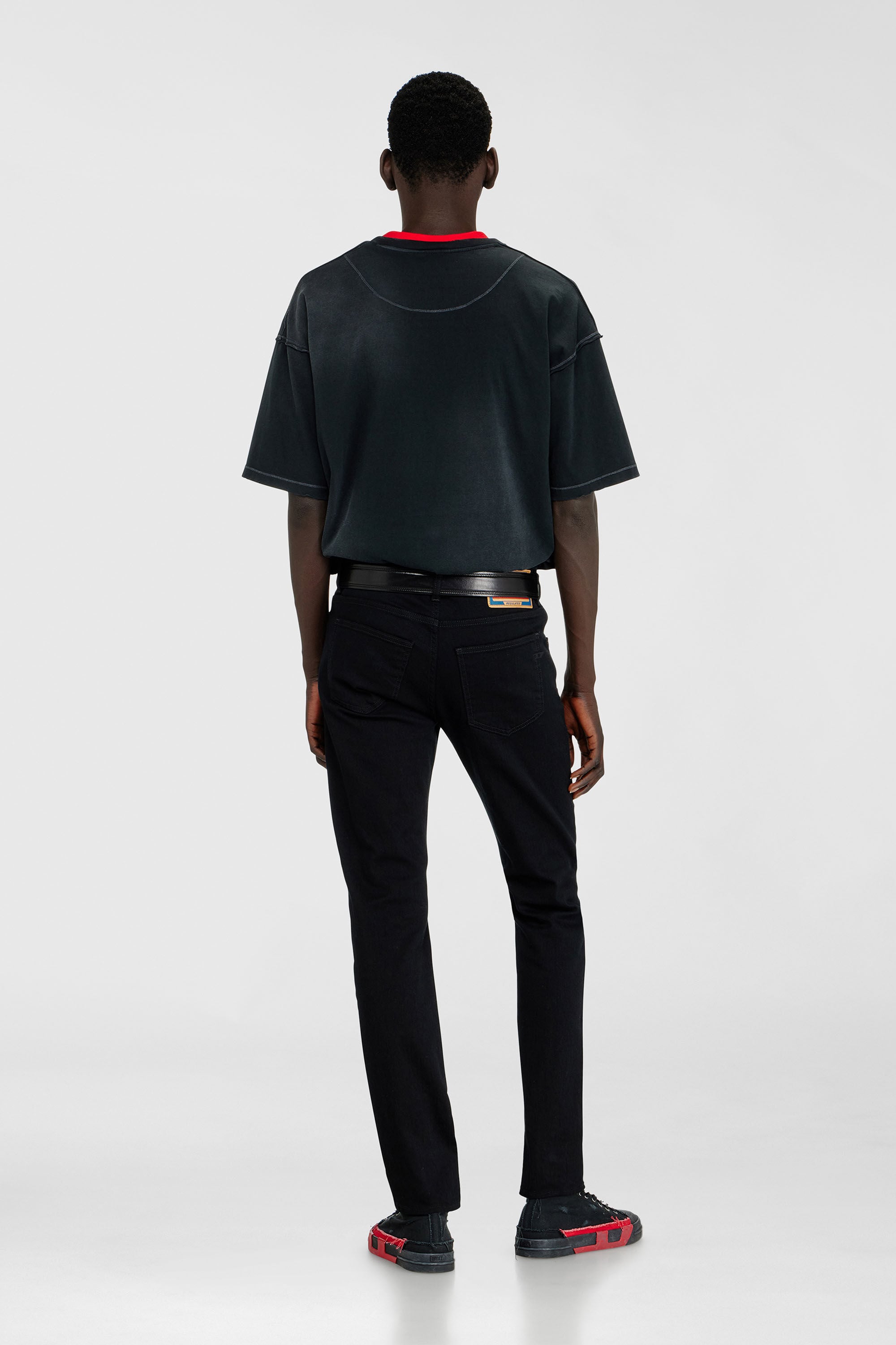 Diesel - Male's Slim Jeans 2019 D-Strukt 069YP, ブラック/ダークグレー - 3