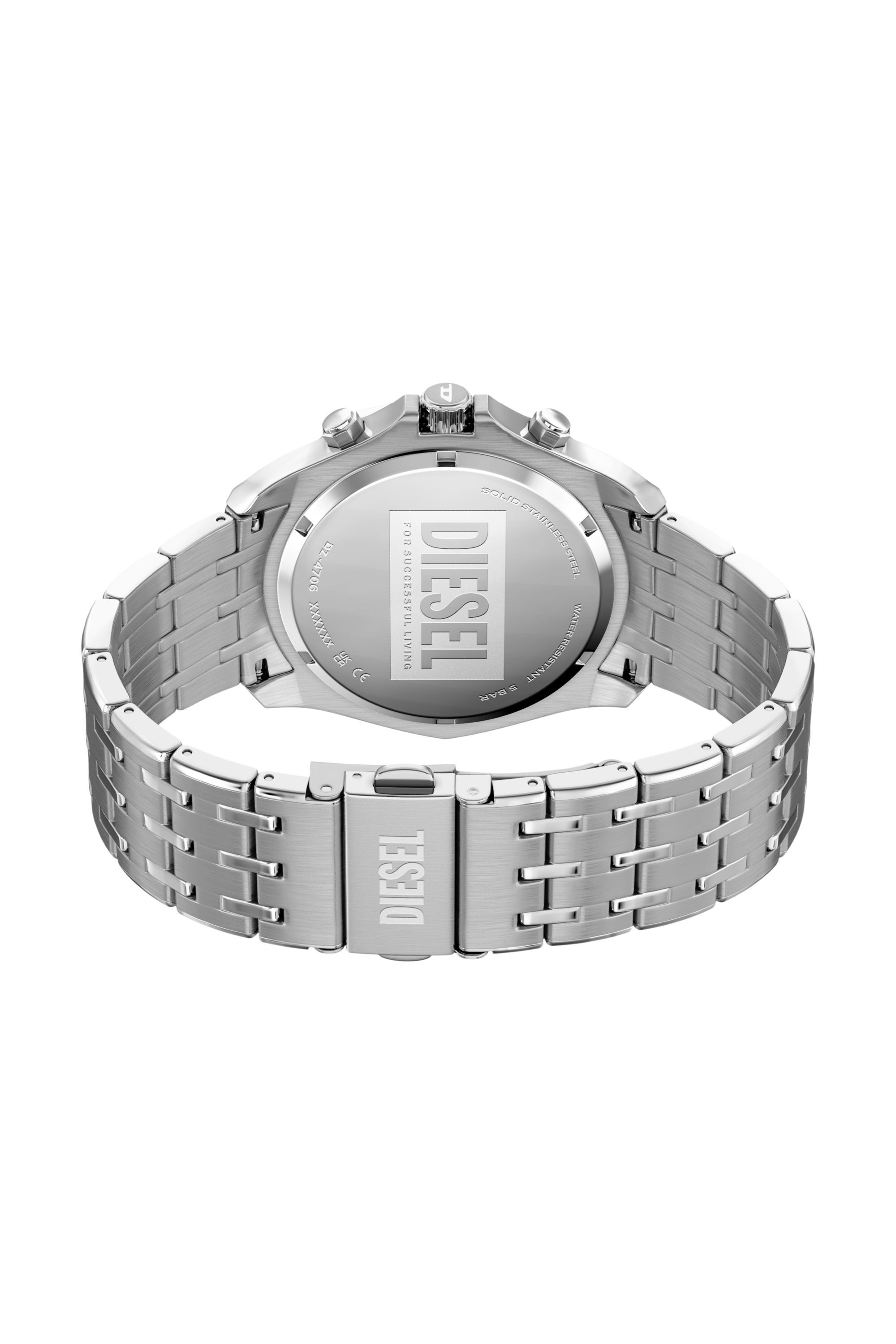 Diesel - DZ4706 WATCH, Male's Stinger Stainless Steel Watch in シルバー - 5