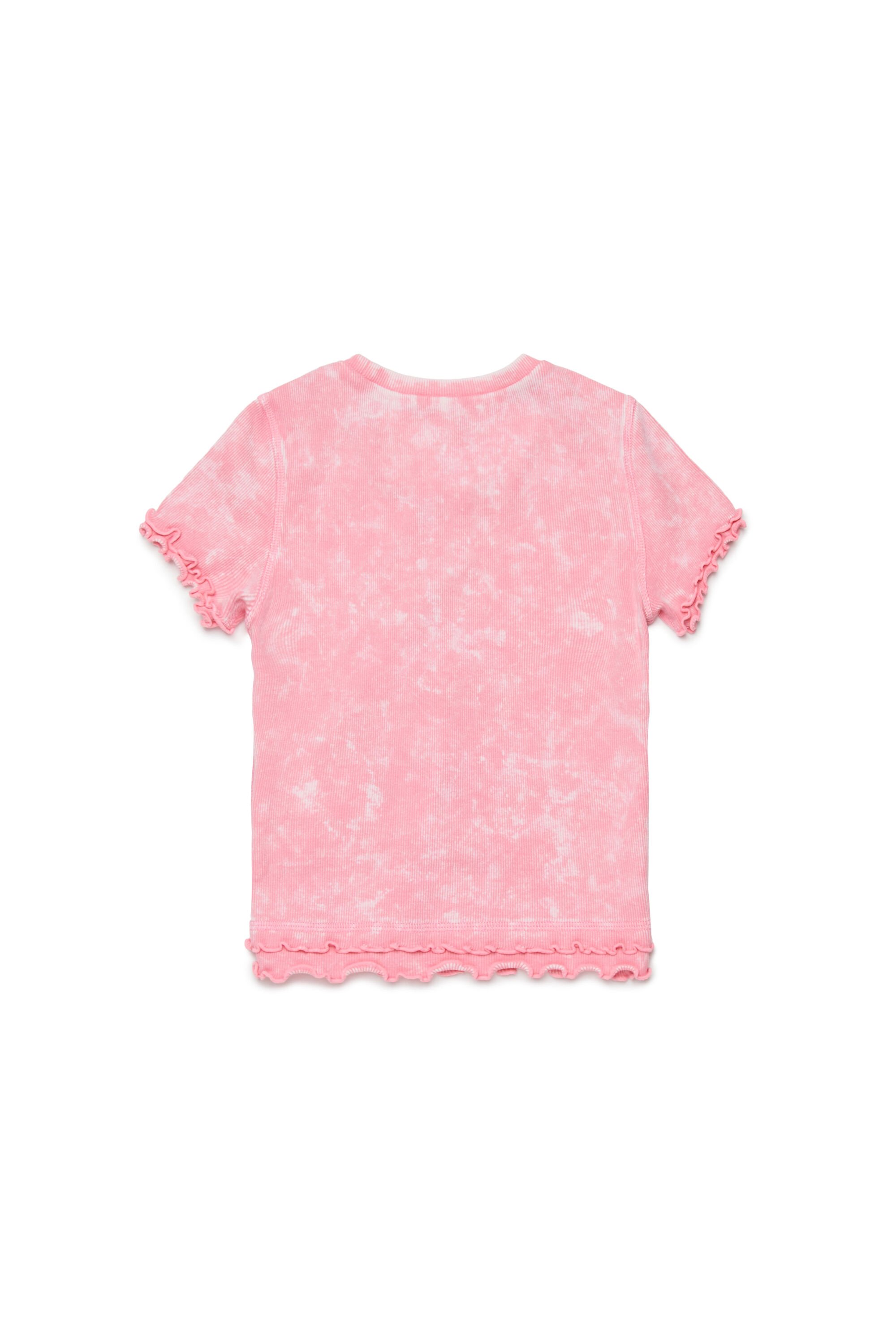 Diesel - TAILIA, Female's Tシャツ in ピンク / ホワイト - 2