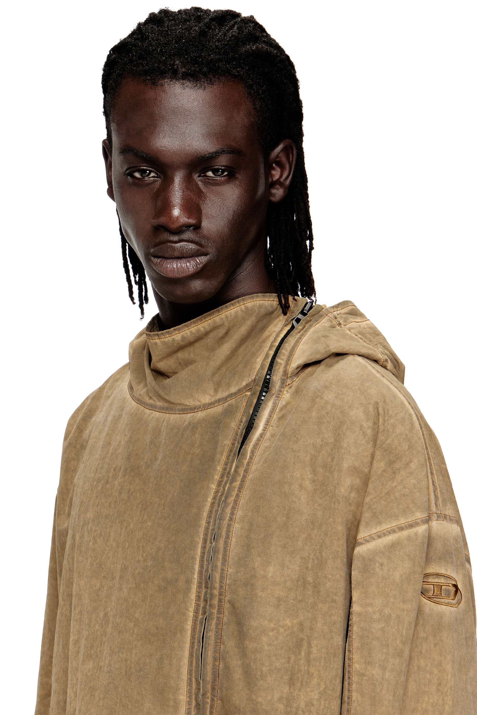 Diesel - J-SQUAD-TREAT, Male's フード付きジャケット in ベージュ - 4