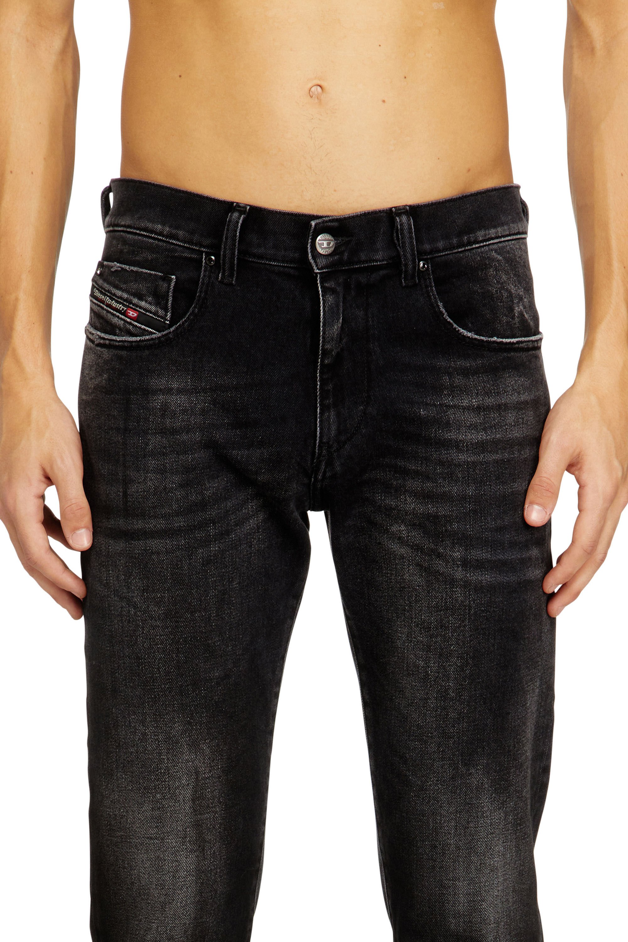 Diesel - Male's Slim Jeans 2019 D-Strukt 09N42, ブラック/ダークグレー - 4