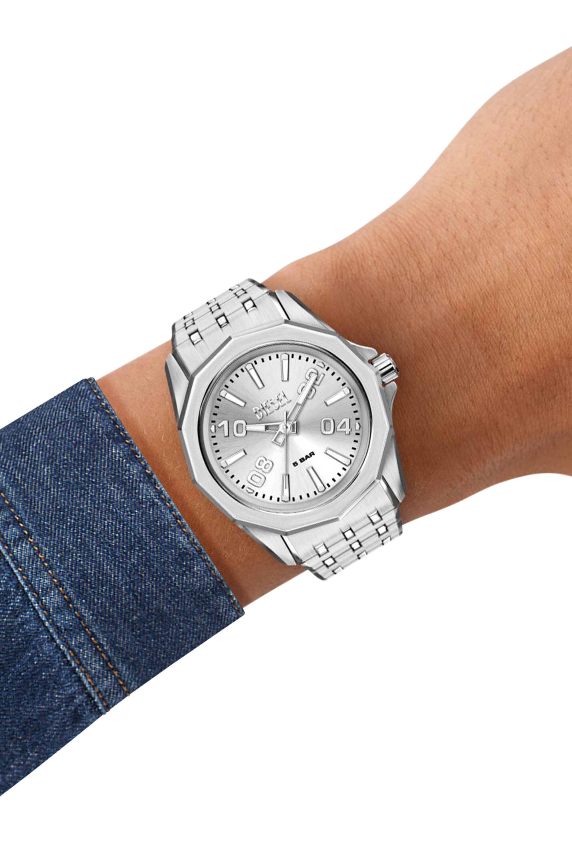 ハルジン DZ2236 WATCH Stinger stainless steel watch｜シルバー｜メンズ｜DIESEL