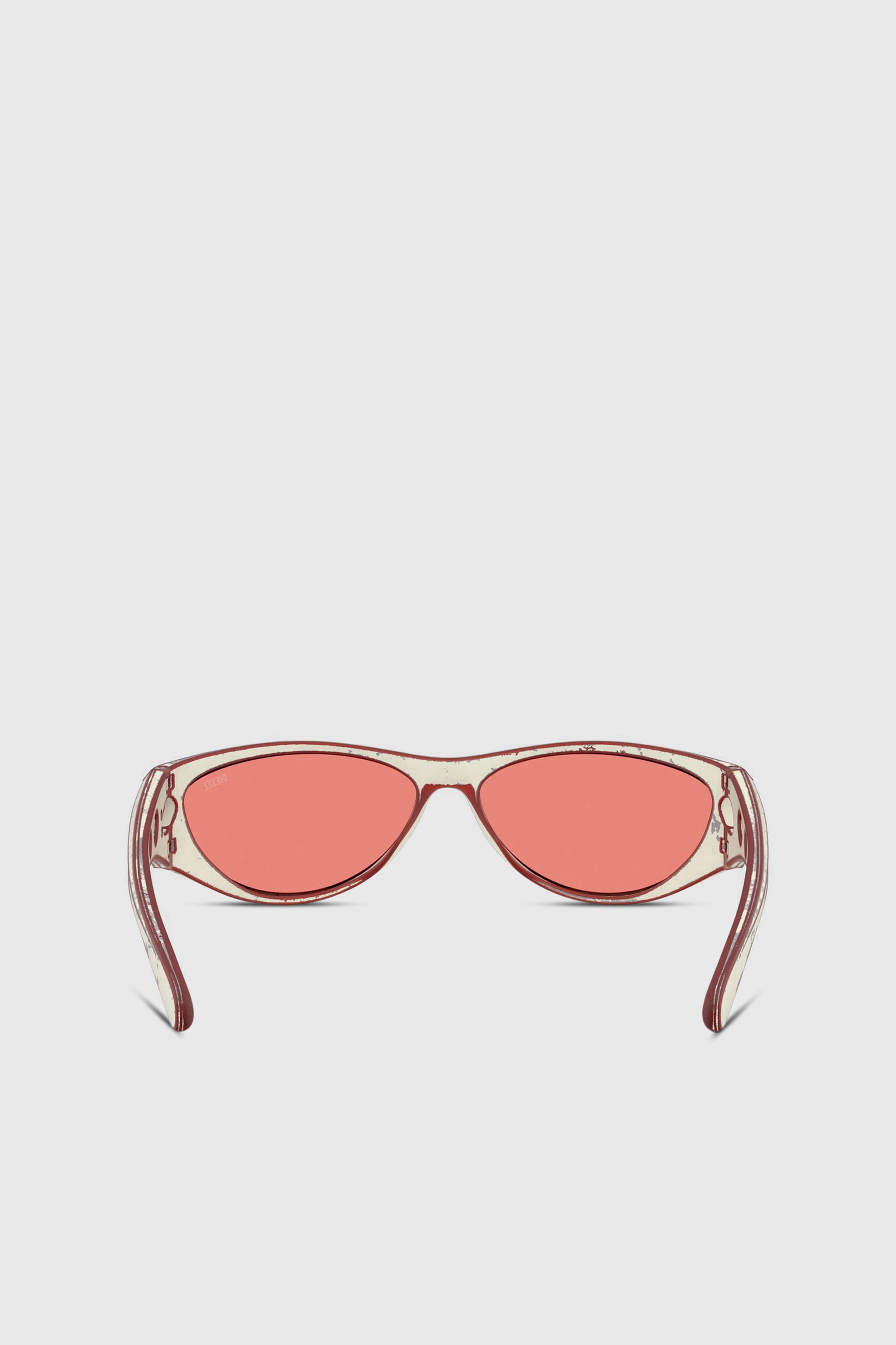 Diesel - 0DL3004U, Unisex's Cat-eye style sunglasses in レッド - 3