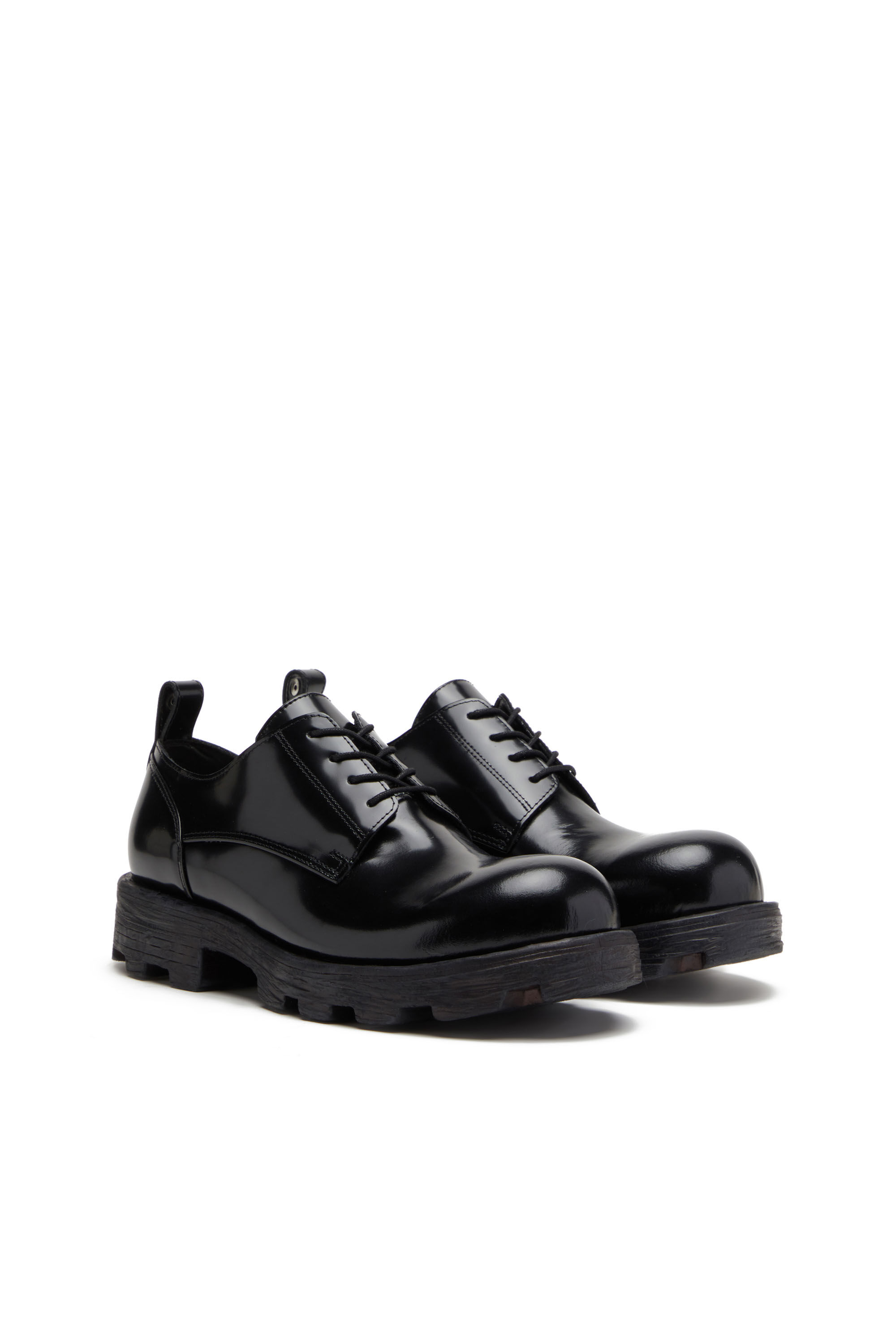 Diesel - D-HAMMER SH, Male's カウレザー レースアップシューズ - D-Hammer SH in ブラック - 2