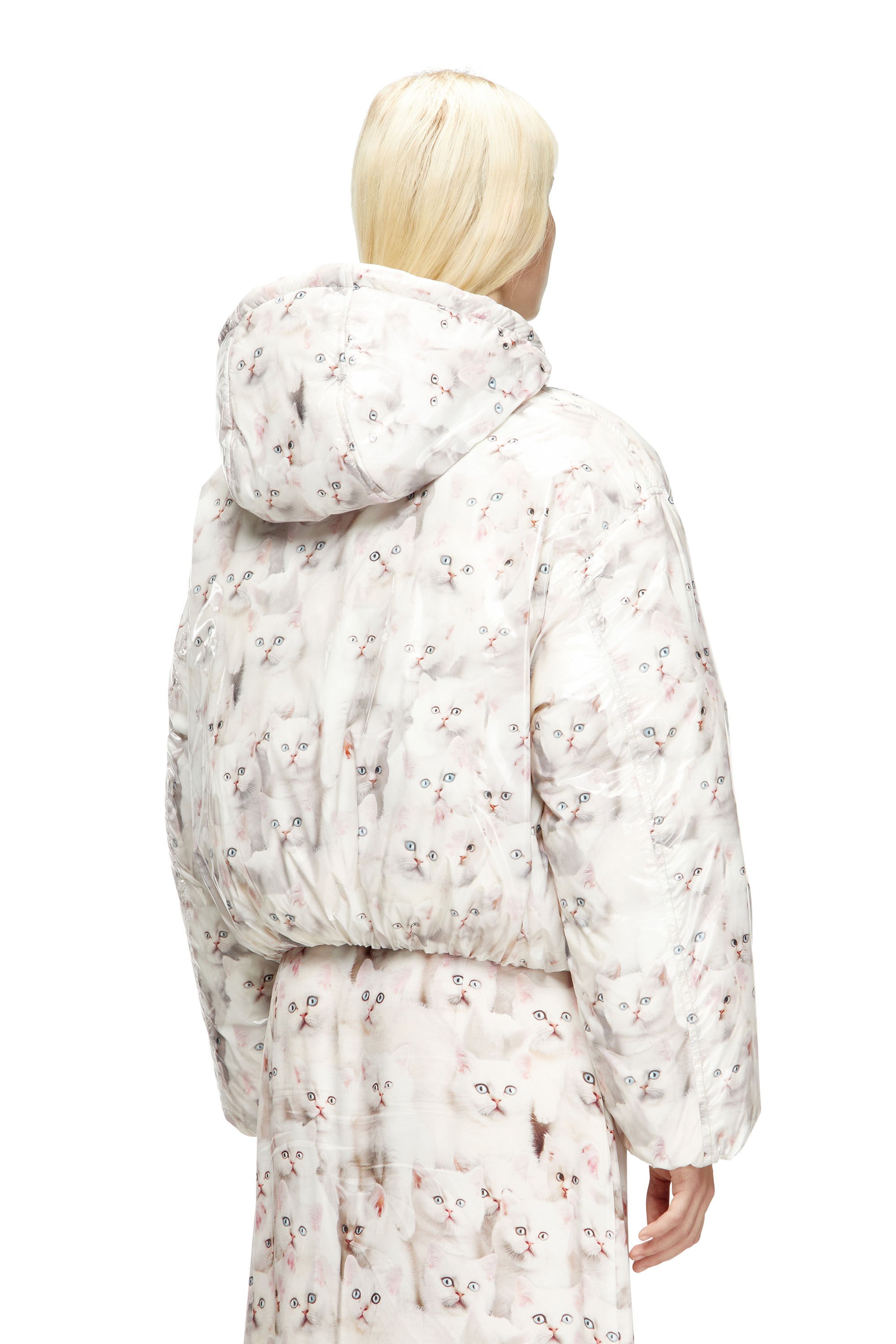 Diesel - W-INNER-R1, Female's パファージャケット in ホワイト - 5