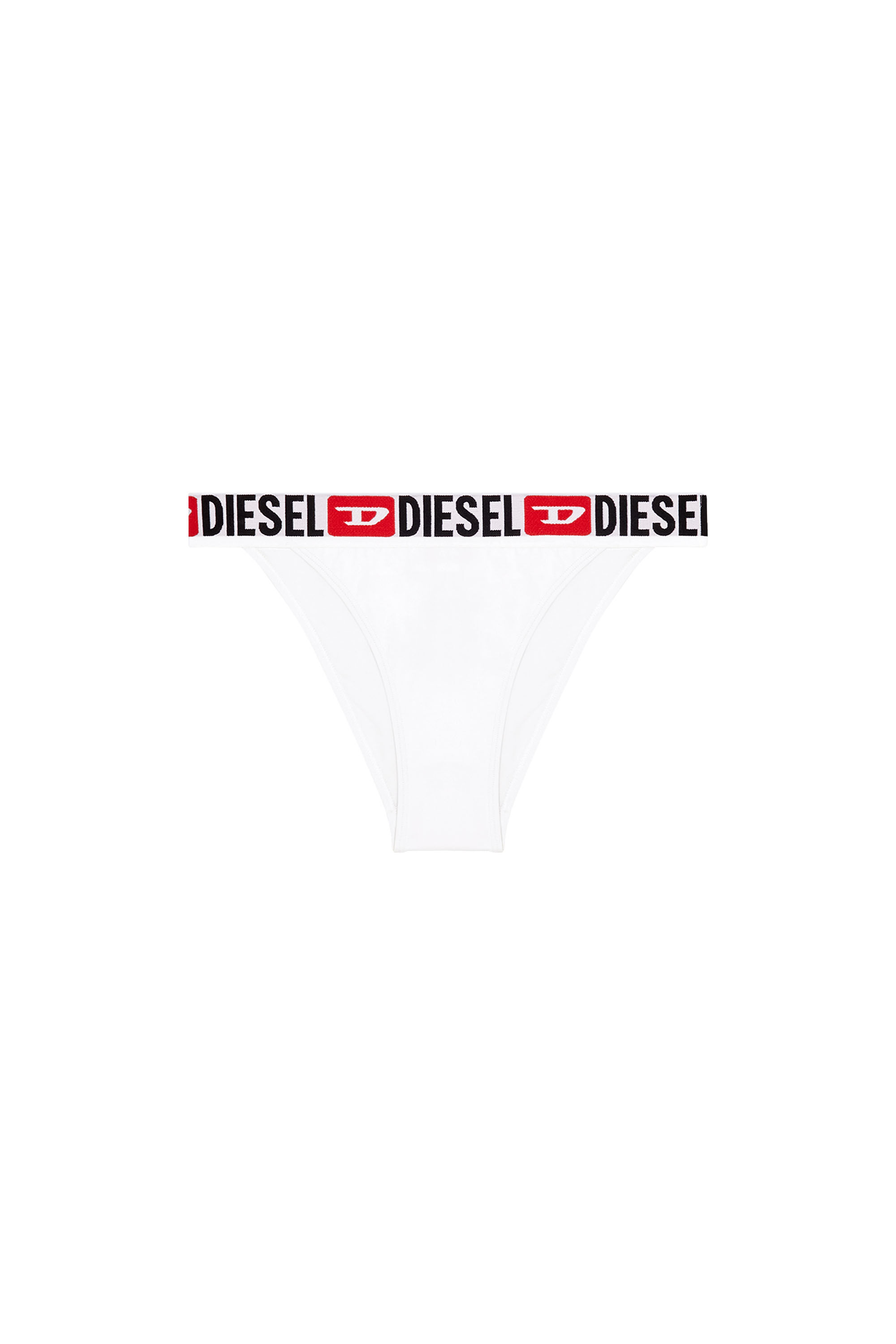 Diesel - BFPN-EBBYS, Female's Tanga swim briefs with wide logo waist in ホワイト - 4