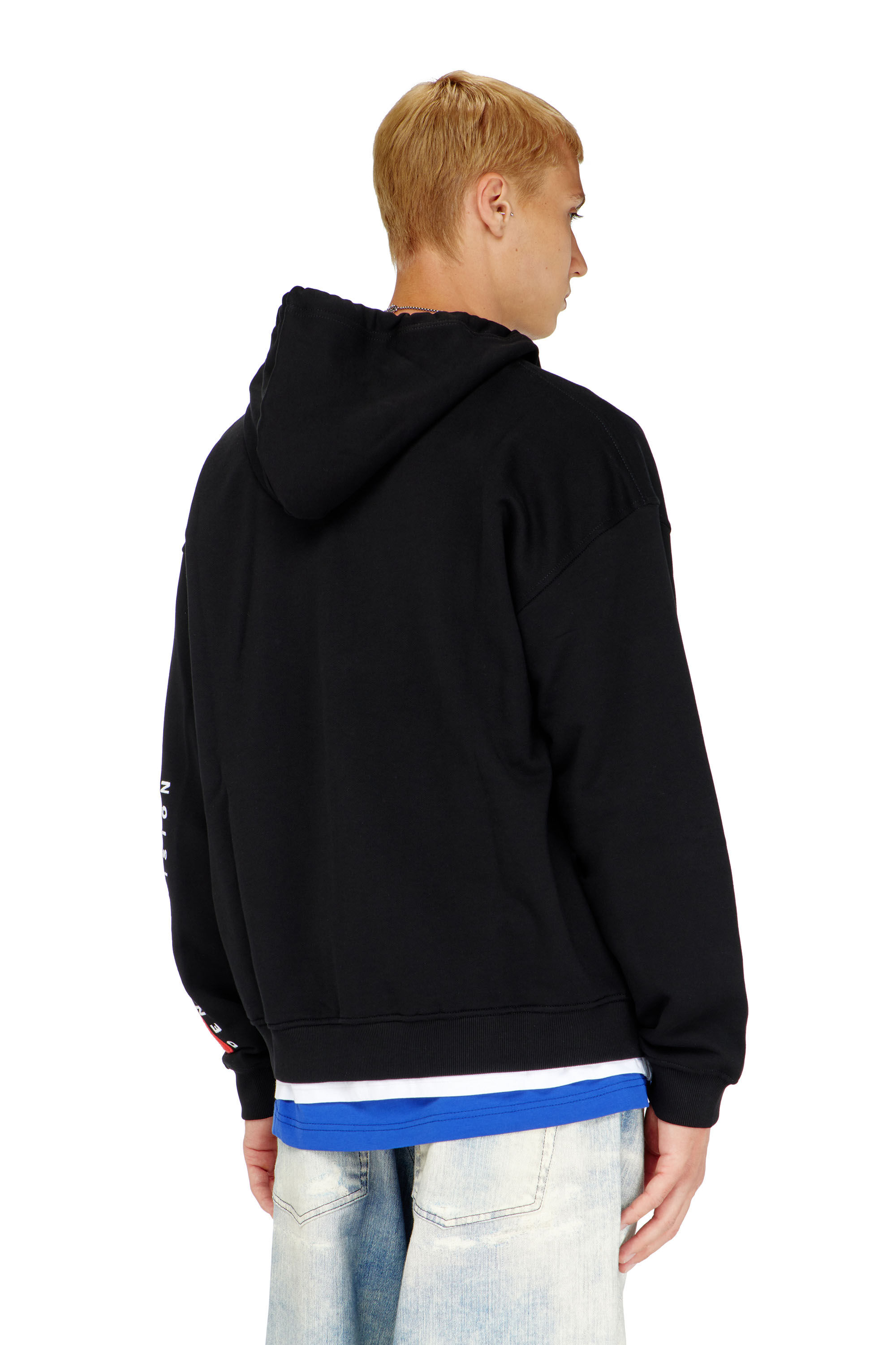 Diesel - S-BOXT-ZIP-HOOD-DIV, Male's ジップアップパーカー in ブラック - 4