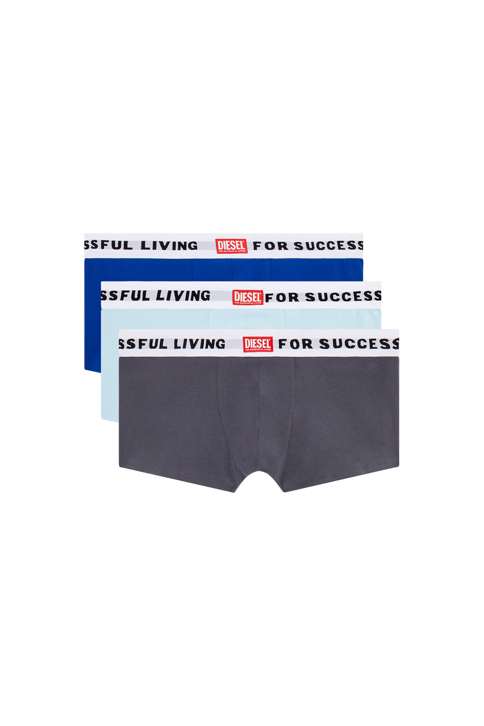 Diesel - 3PACK BOXERS, Male's 3PACK BOXERS in グレー/ブルー - 1