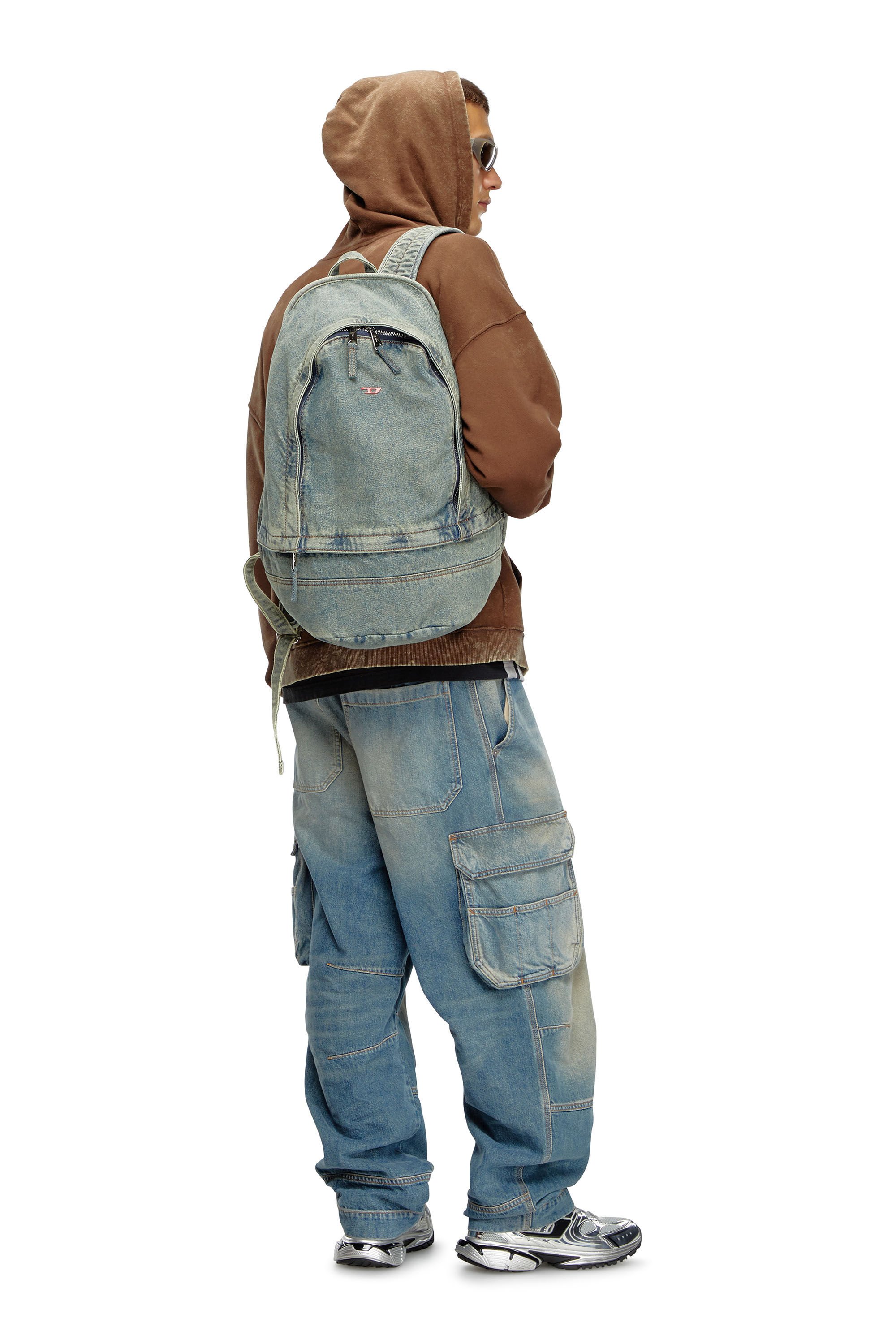 Diesel - RAVE BACKPACK, Male's Rave-Backpack in solarised denim in ブルー - 1
