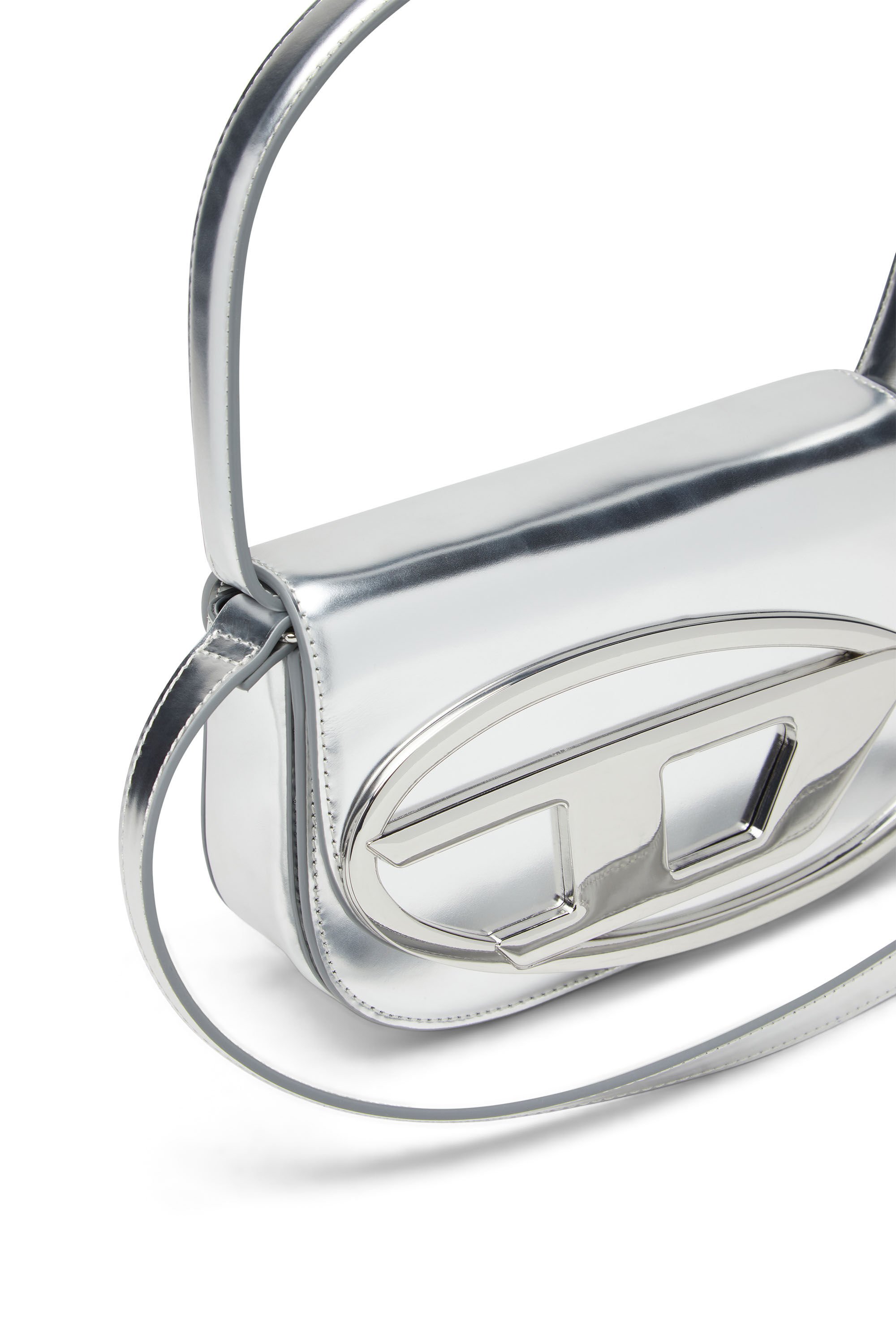 Diesel - 1DR, Female's カウレザーショルダーバッグ in シルバー - 6
