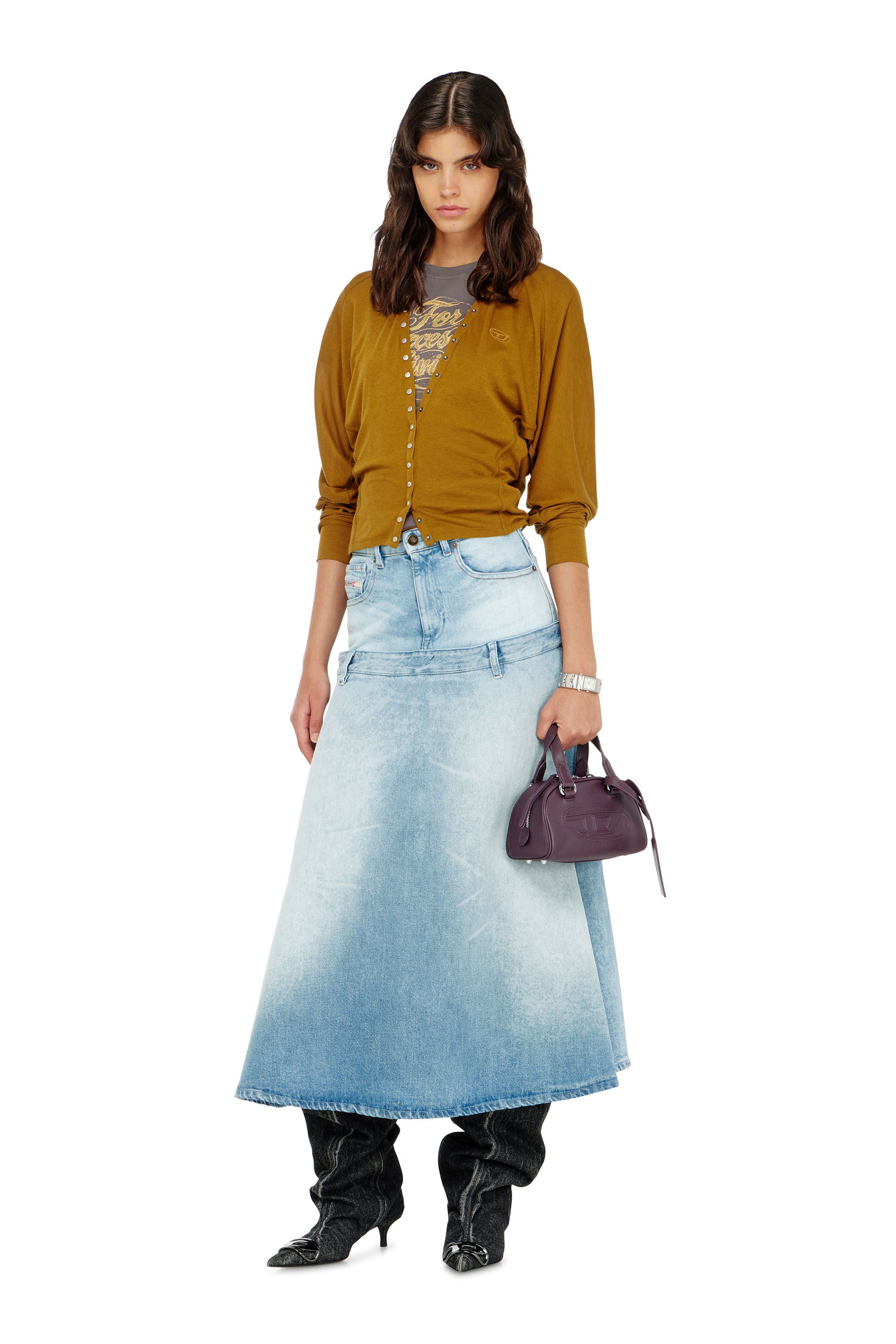 Diesel - T-ISERINA, Female's 長袖トップ in ブラウン - 1