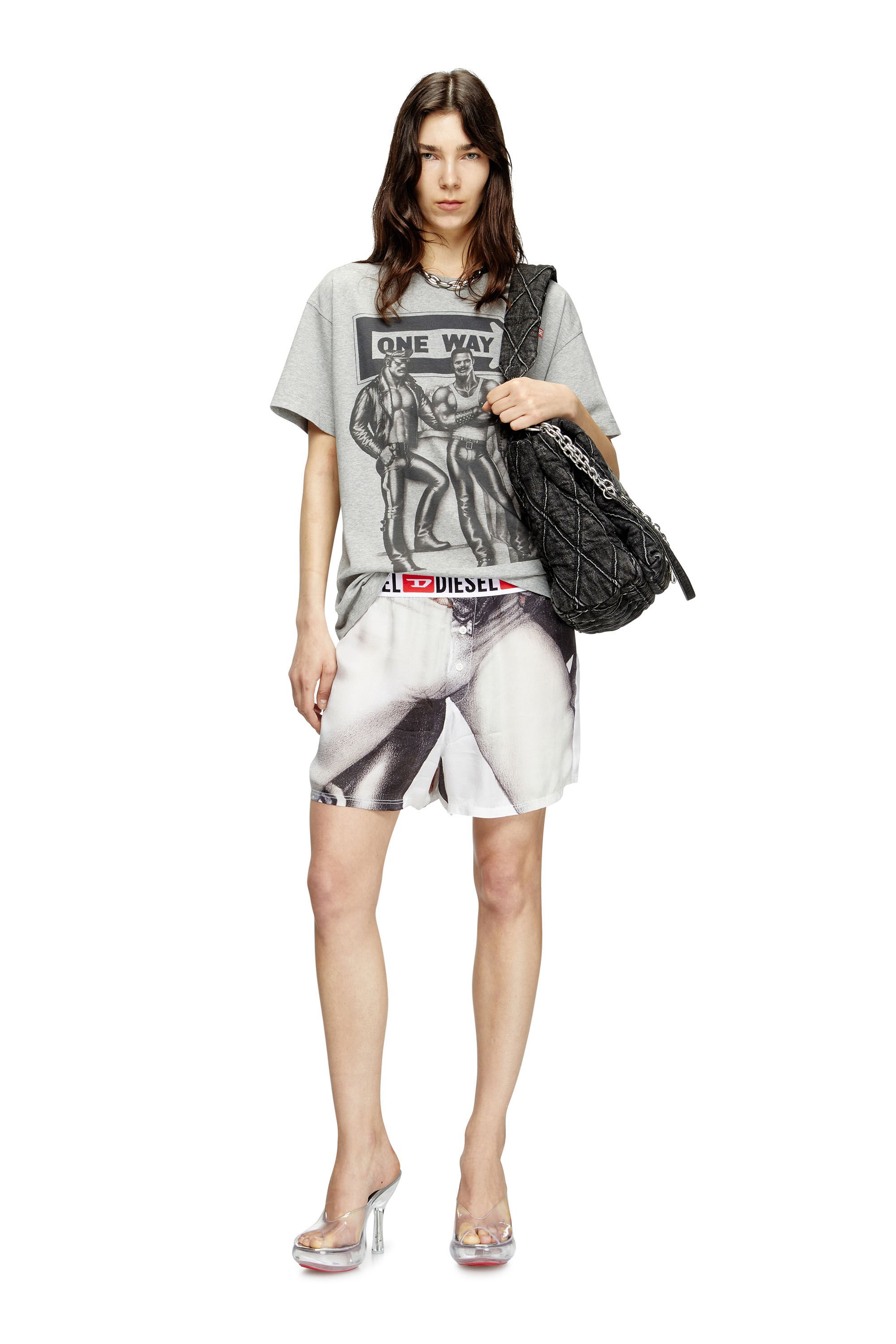 Diesel - PR-T-NORM-TOM25, Unisex's T-shirt with graphic print in グレー - 6