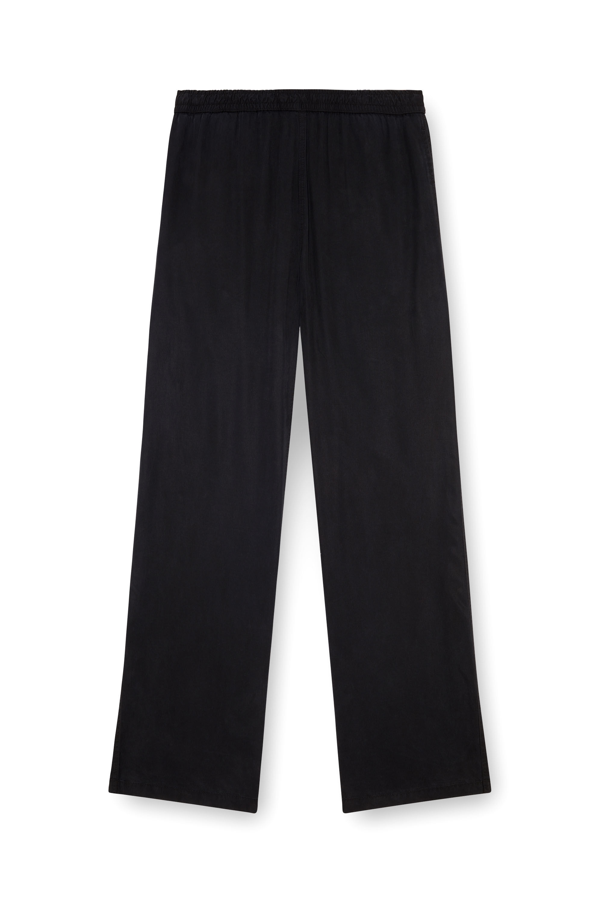 Diesel - P-DREYER-C, Male's Drawstring pants in faded twill in ブラック - 4